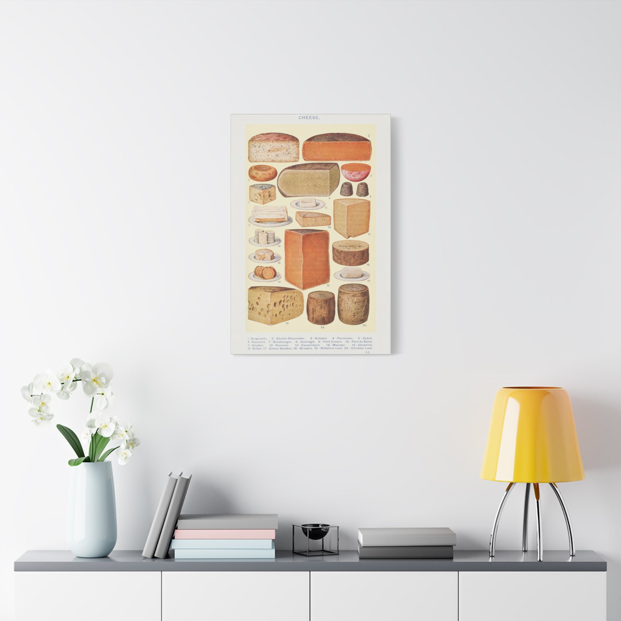 canvas-print-cheese-table-wall-art-gorgonzola-double-gloucester-koboko-parmesan-kitchen-decor-stretched-matte-canvas-vintage