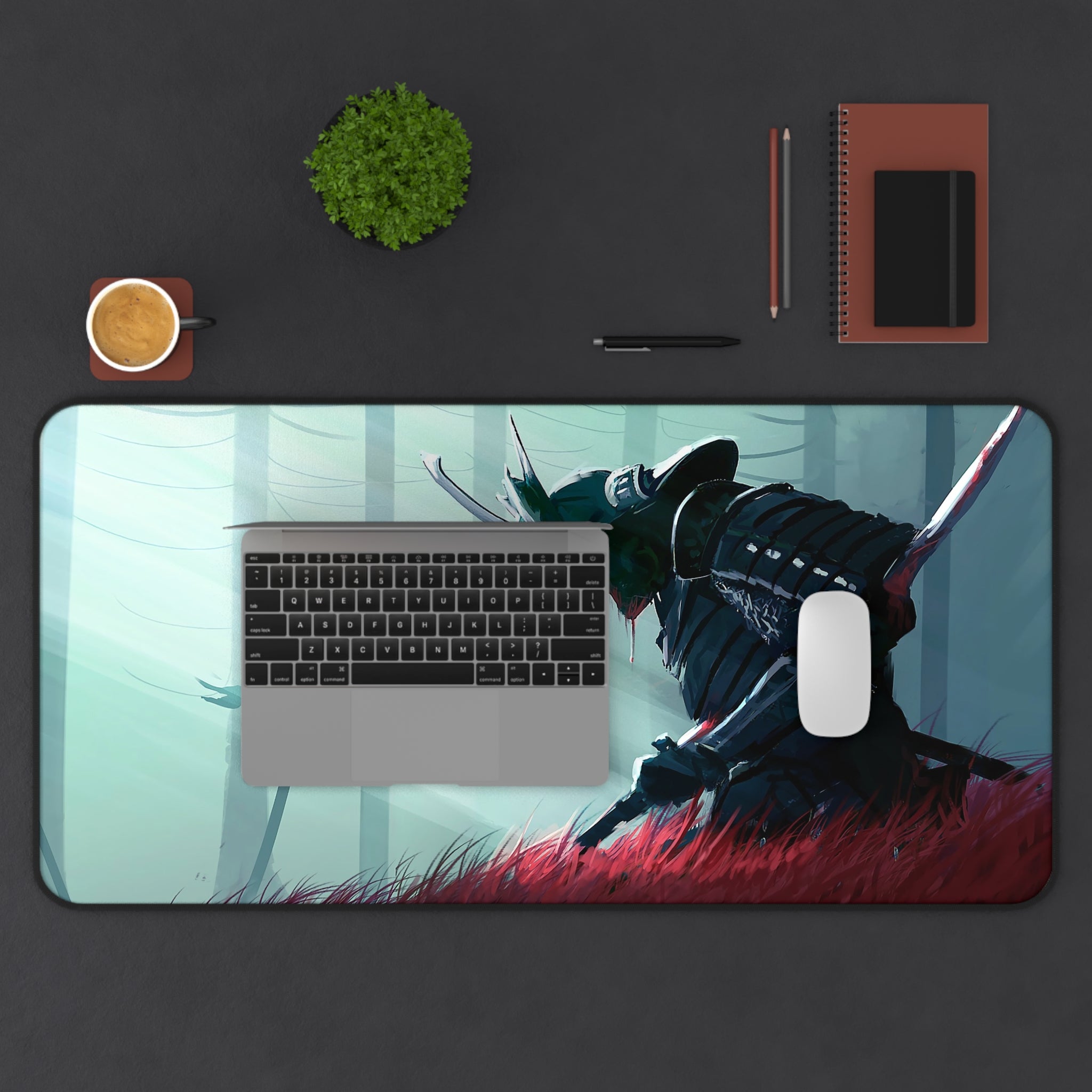 fantasy-samurai-warrior-hara-kiri-mouse-pad-japanese-katana-samurai-warrior-with-armor-desk-mat-japanese-anime-samurai-desk-p