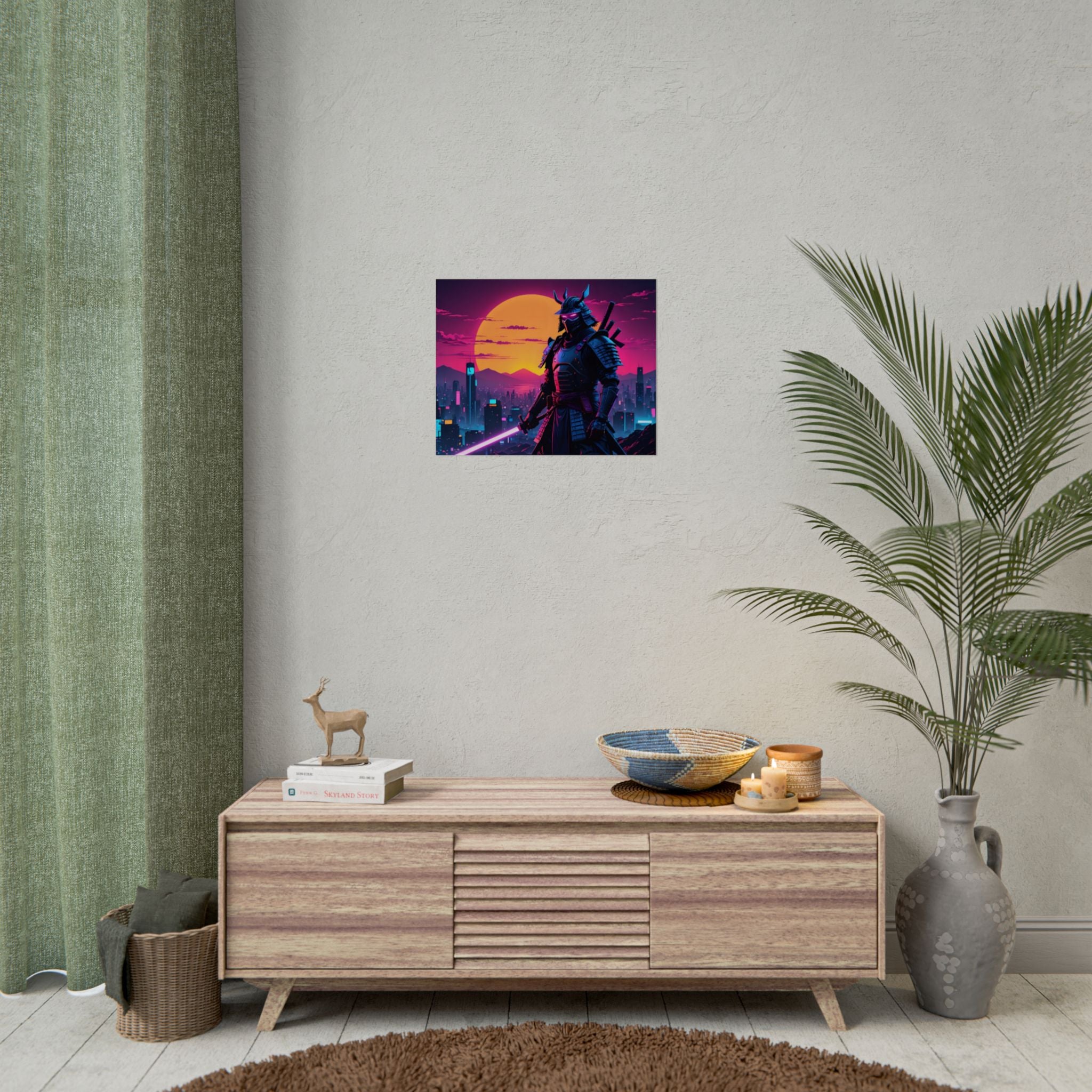 samurai-retrowave-poster-print-synthawave-wall-art-poster-gift-for-anime-fans-home-decor-japanese-art-retro-aesthetic-lightsa