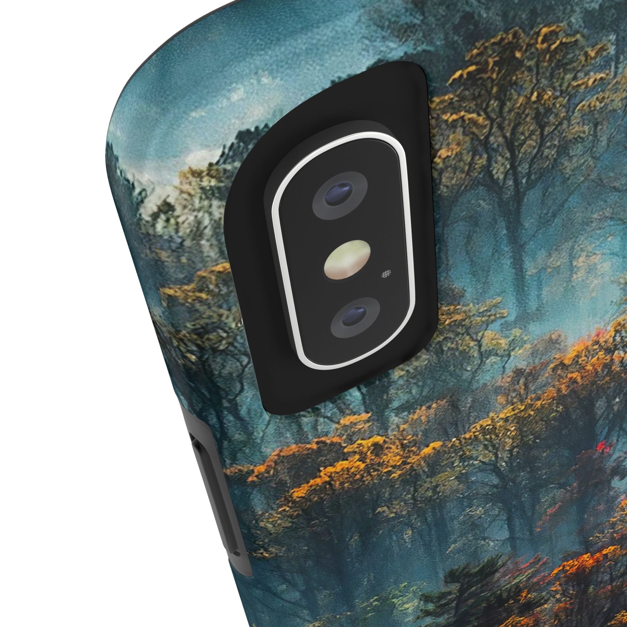 iphone-tough-case-misty-forrest-foggy-fall-iphone-covers-protective-smartphone-cover-nature-lover-gift-adventure-accessory