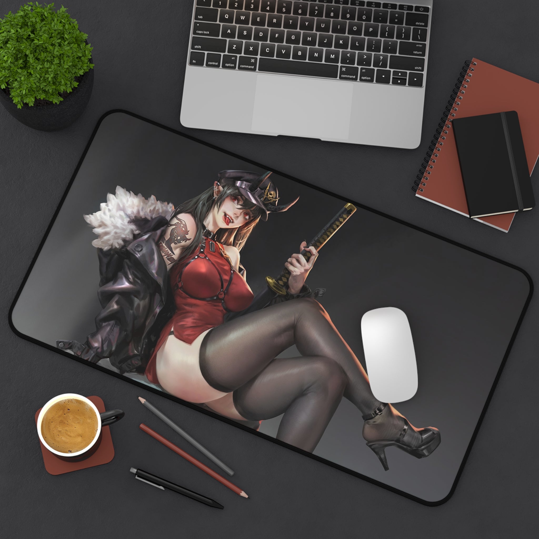 fantasy-samurai-anime-girl-mouse-pad-japanese-katana-samurai-warrior-desk-mat-japanese-anime-samurai-girl-desk-pad