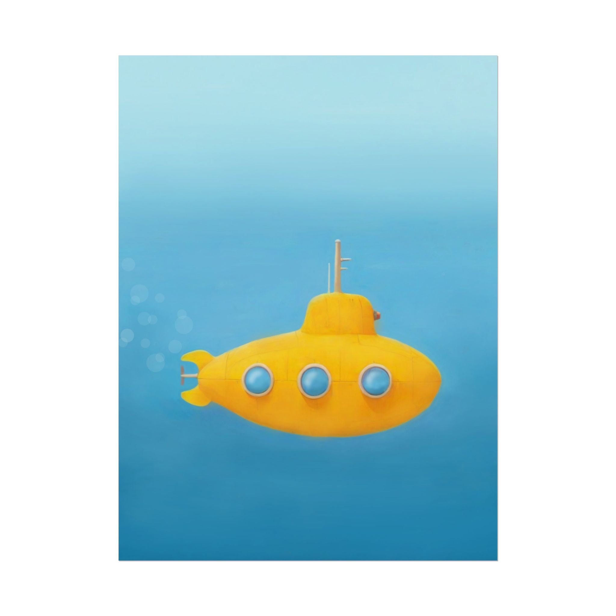 yellow-submarine-nursery-poster-art-fine-art-poster-wall-art-submarine-print-yellow-nursery-decor-gender-neutral-nursery