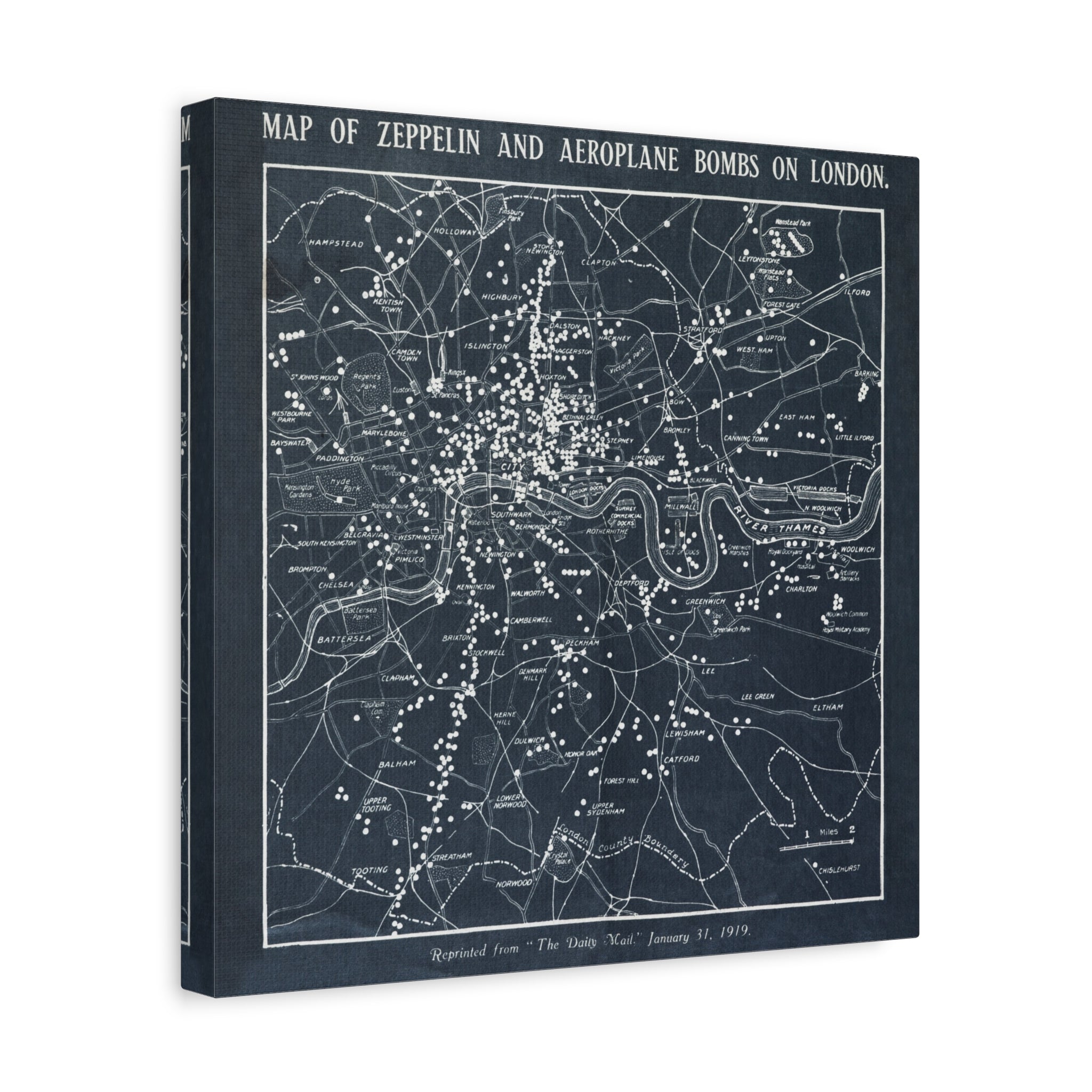 canvas-print-world-war-i-london-map-herbert-green-zeppelin-and-airplane-bombs-wall-art-decor-london-ww1