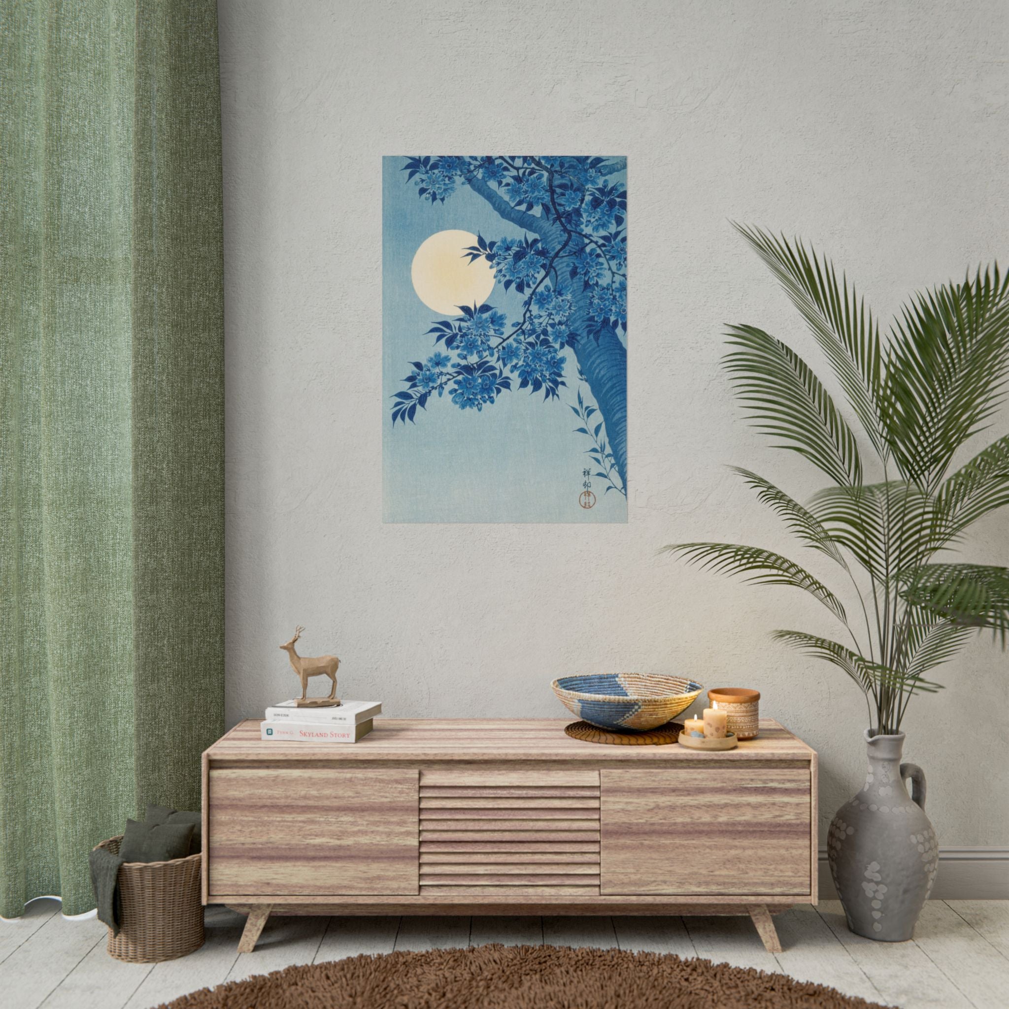 poster-print-blossoming-cherry-on-a-moonlit-night-ohara-koson-floral-home-decor-living-room-wall-art-poster-gift-japandi-post