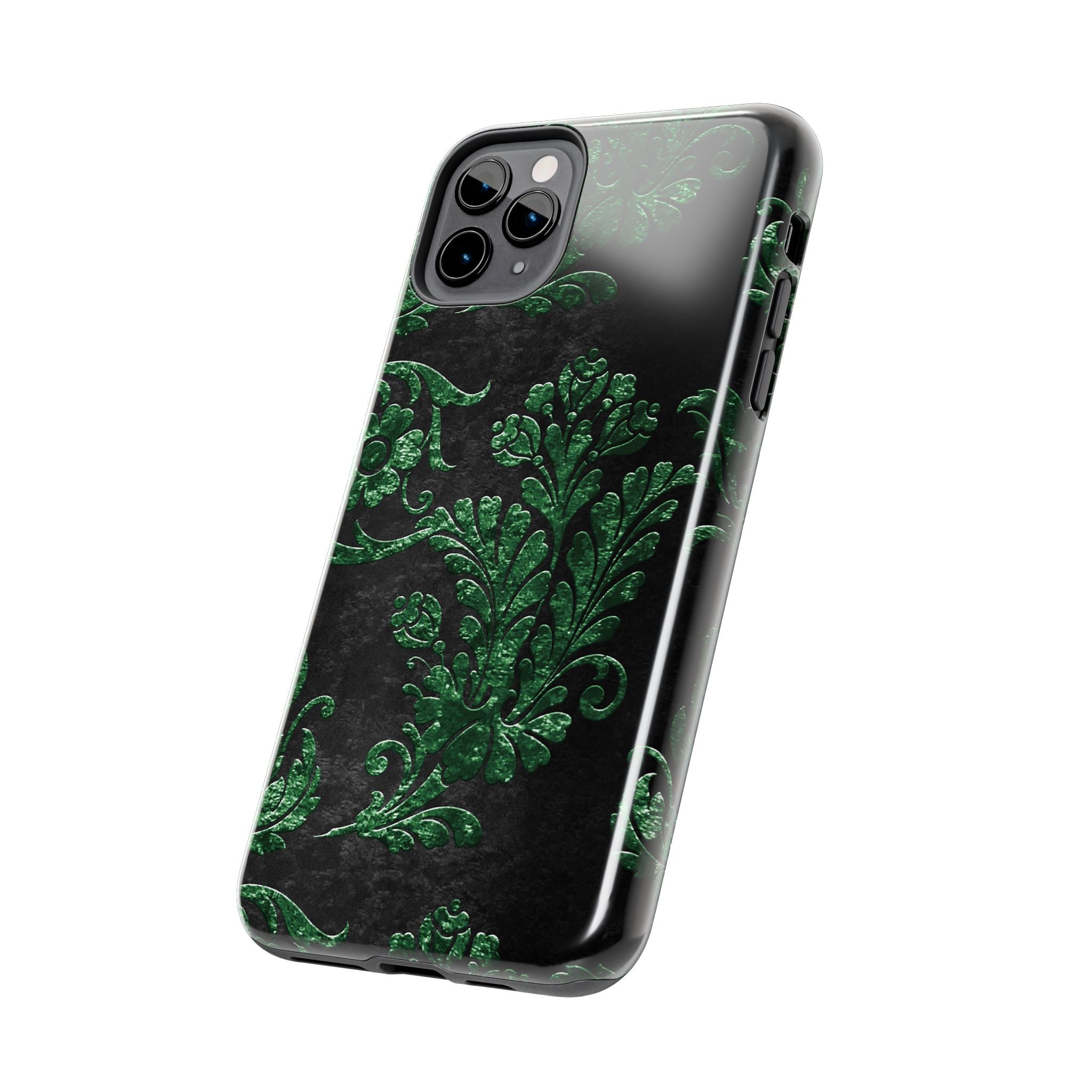 embossed-emerald-velvet-tough-iphone-case-protective-iphone-cover-heavy-duty-iphone-case-rugged-phone-case-durable-smartphone