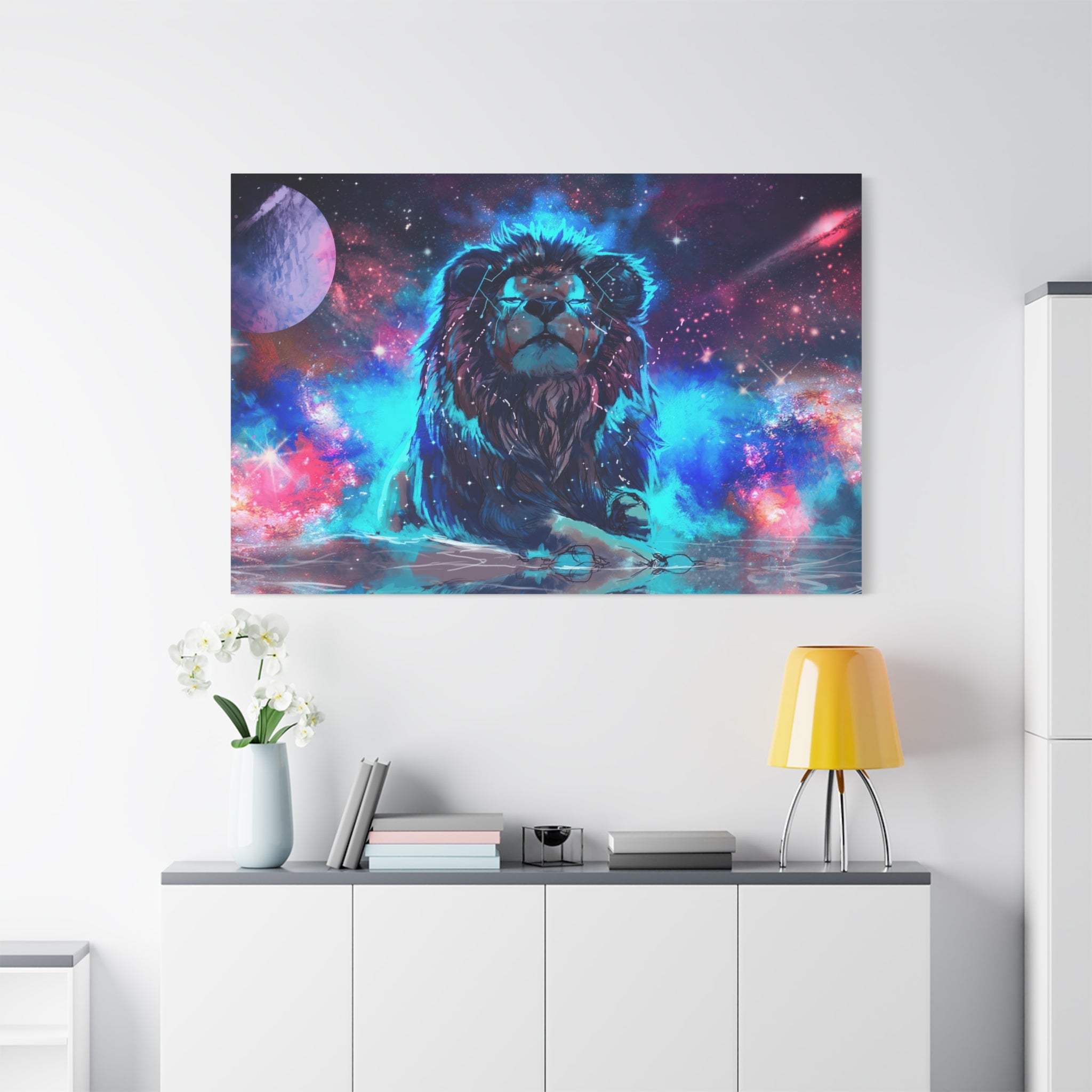 canvas-print-lion-wall-art-fantasy-leon-living-room-decor-matte-stretched-lion-poster-jungle-animal-art-print-wildlife-safari