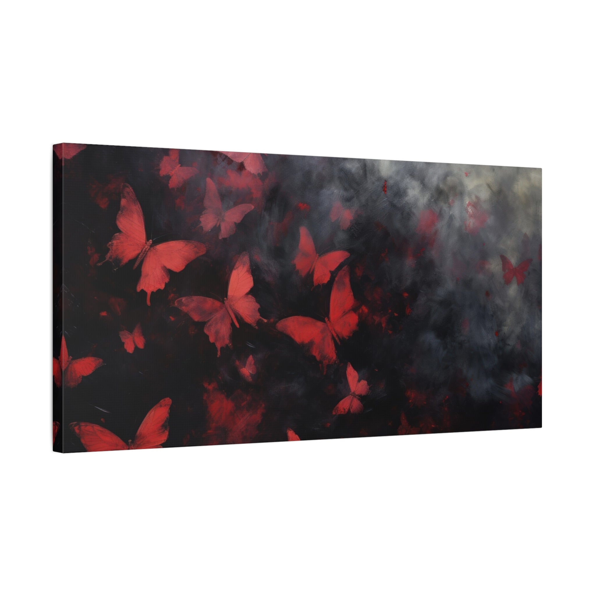 canvas-print-red-butterfly-brush-strokes-elegant-living-room-decor-housewarming-gift-canvas-wall-art-abstract-paintings