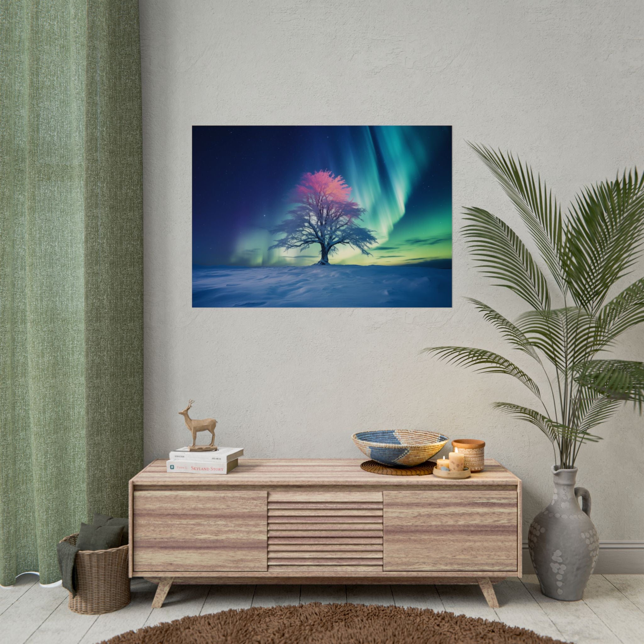 aurora-borealis-poster-wall-decor-scenery-northern-lights-poster-print-home-decor-starry-night-picture-housewarming-gifts-wal