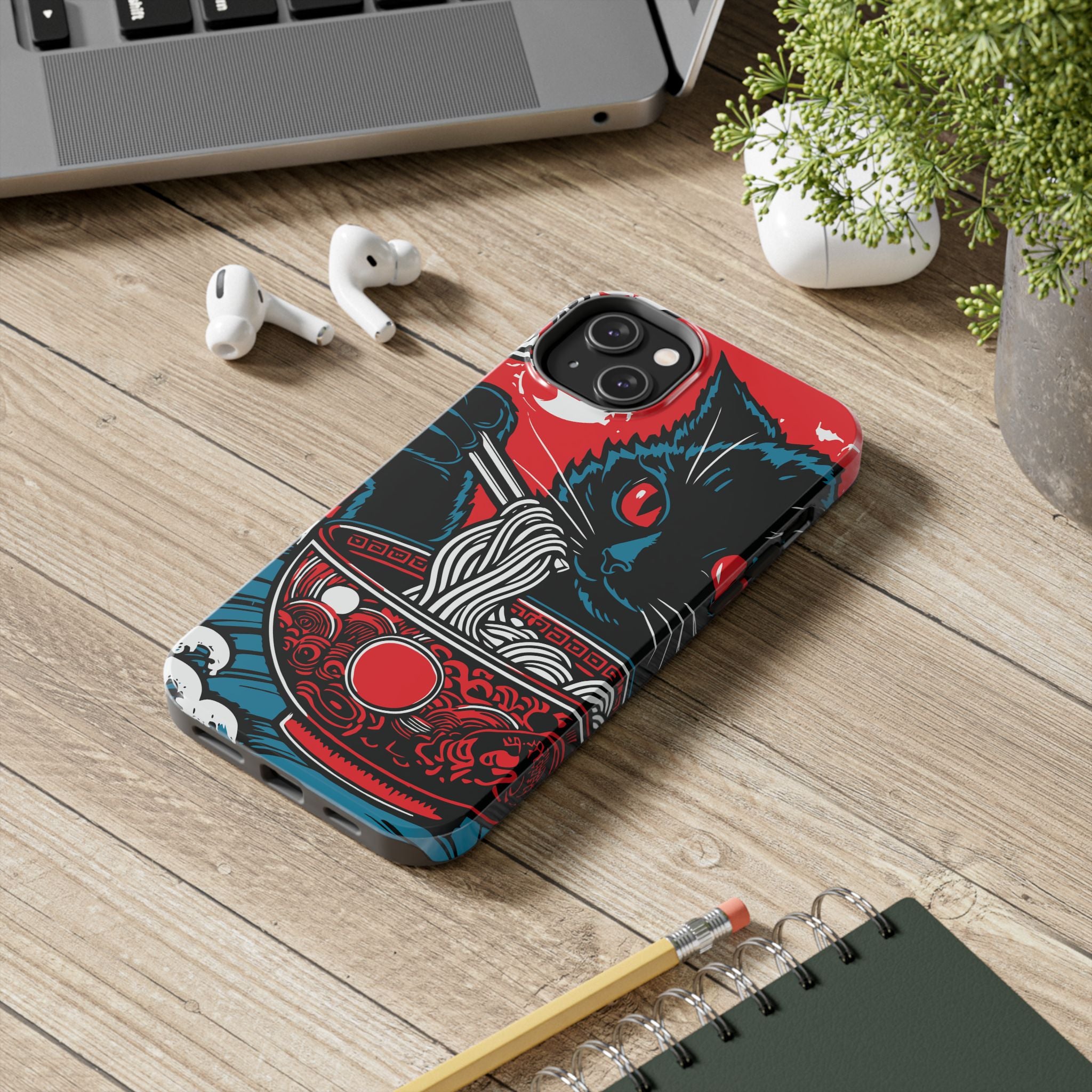 cat-eating-ramen-noodle-tough-iphone-case-japanese-anime-kawaii-protective-cover-anime-lover-gift-unique-iphone-shell-iphone-