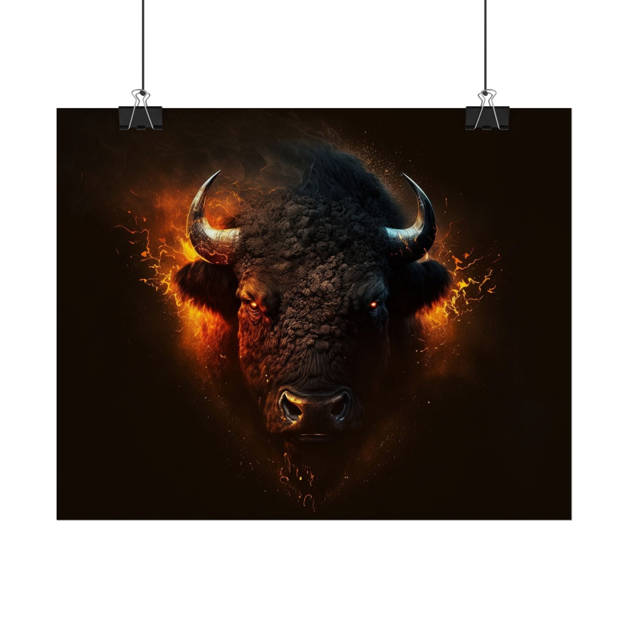 bison-art-poster-wall-decor-buffalo-gift-wildlife-home-decoration-western-bison-wall-art-nature-lover-gift-farm-house-wall-de
