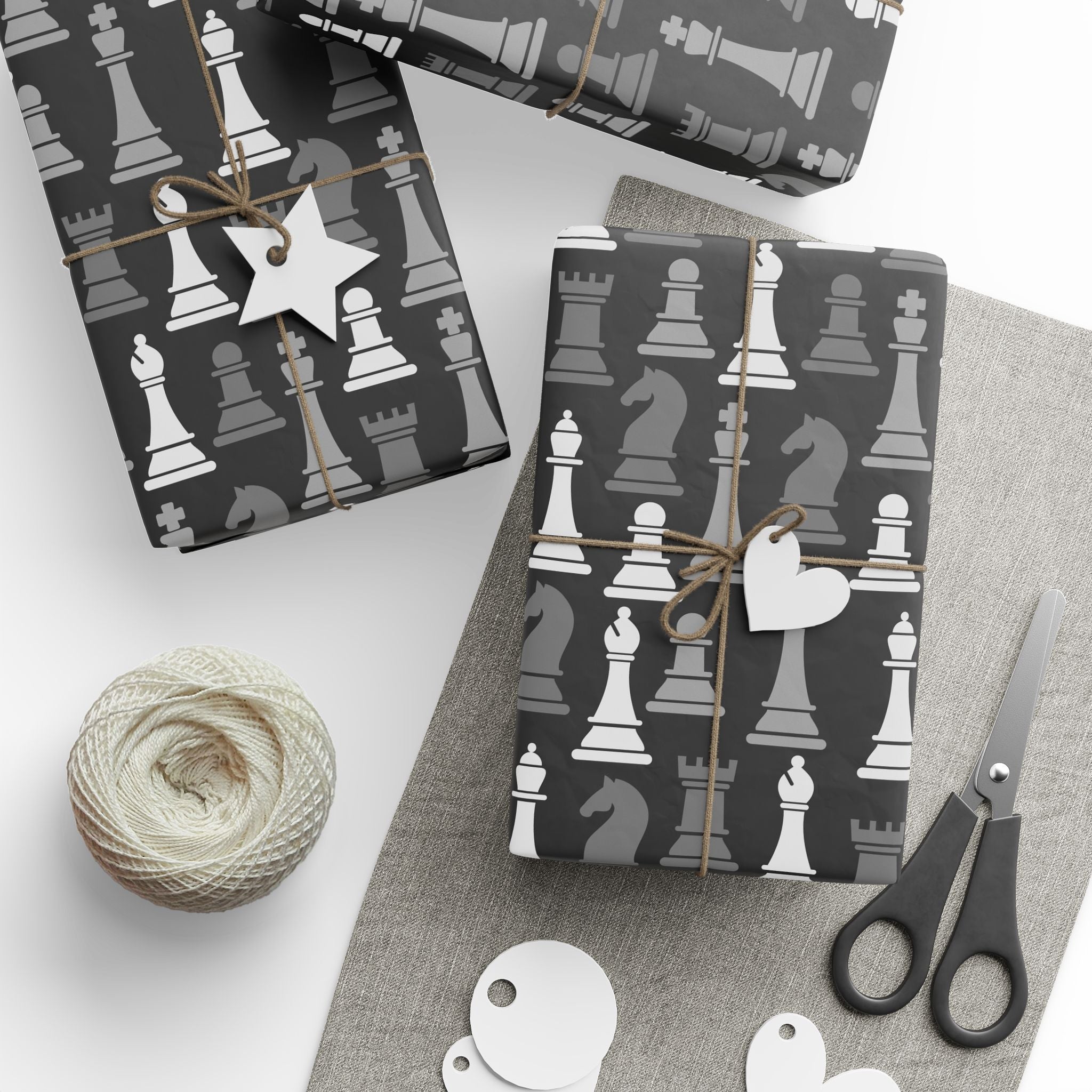 chess-gift-wrapping-papers-black-and-white-wrapping-roll-unique-holiday-present-wrap-game-lover-party-supplies-decorative-pap