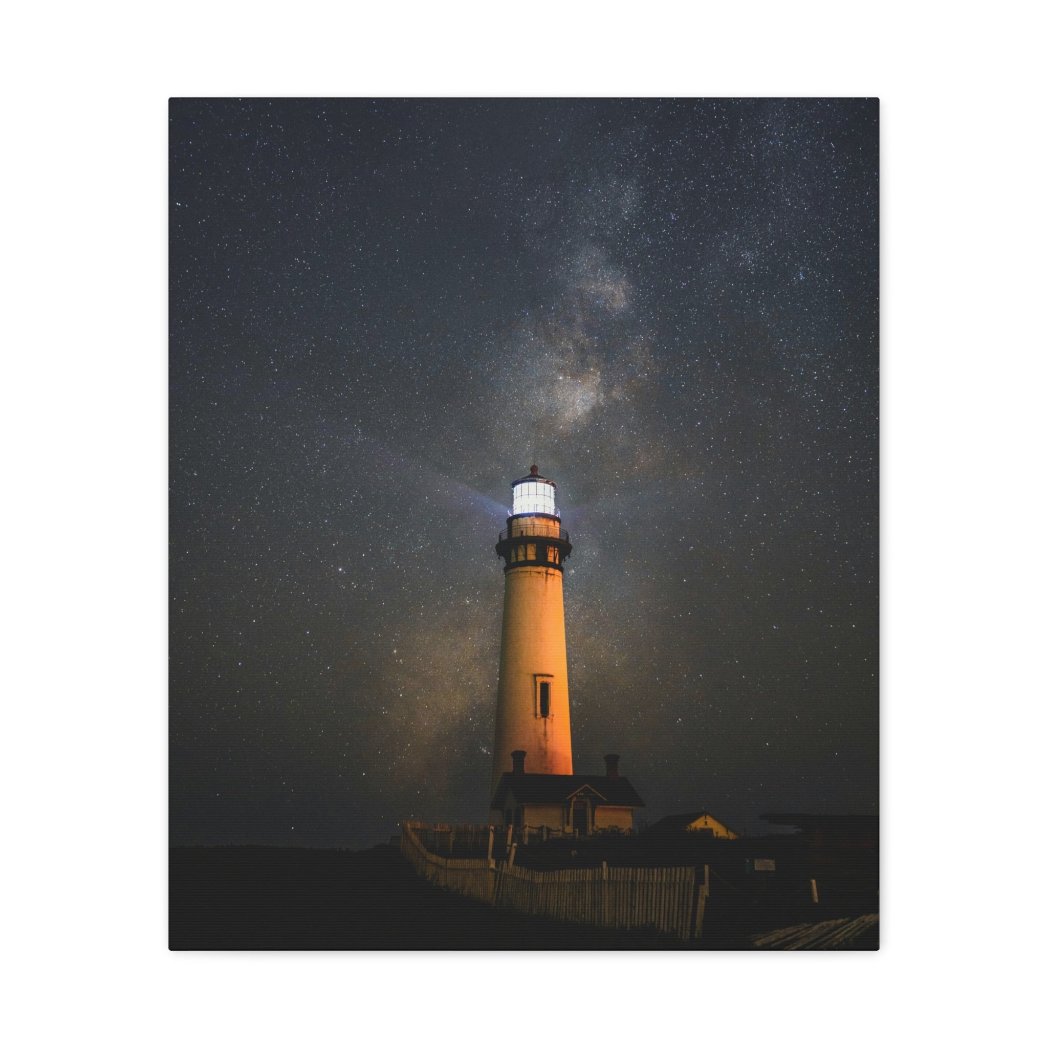 canvas-print-lighthouse-on-rock-matte-canvas-stretched-1-25-inch-coastal-wall-art-nautical-decor-beach-house-decoration-seasi