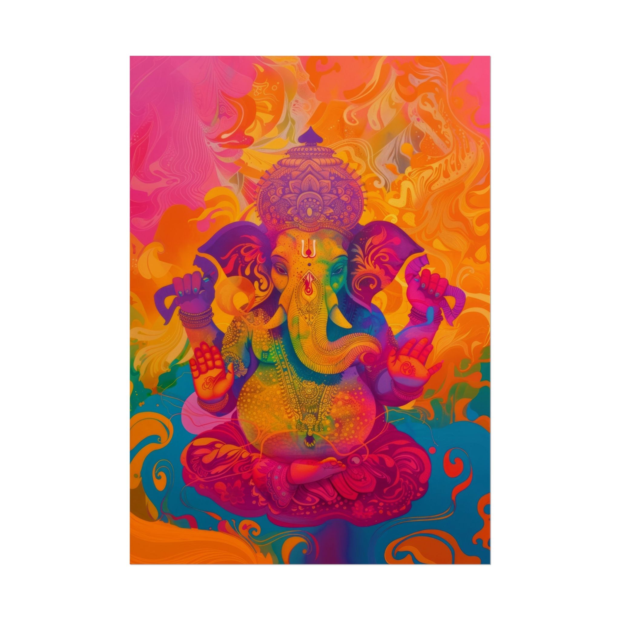 colorful-ganesha-poster-print-wall-art-decor-spiritual-home-decor-lord-ganesha-art-hindu-god-wall-decor-ethnic-wall-hanging