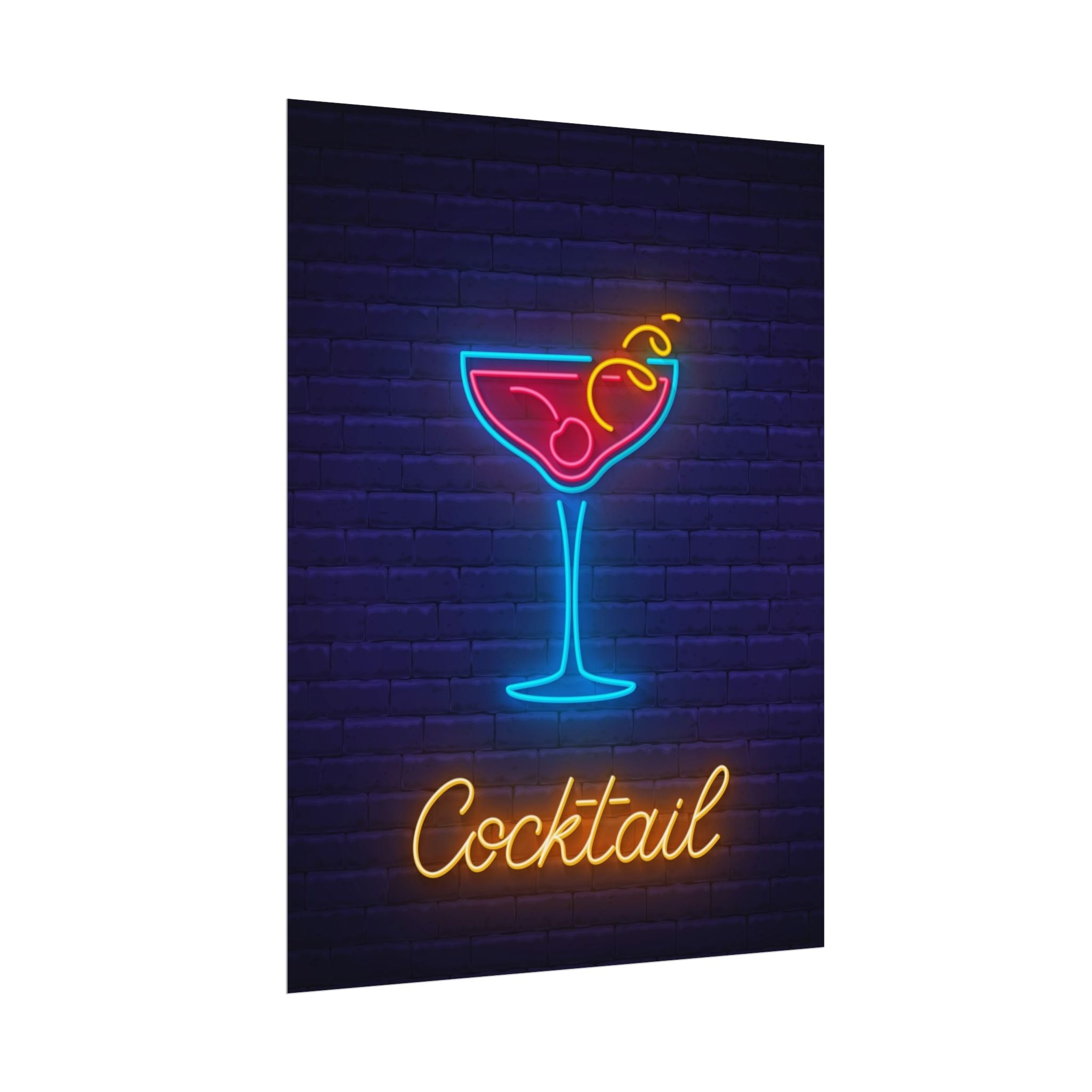 cocktail-neon-martini-poster-wall-art-decor-large-poster-artwork-cocktail-print-bar-decor-kitchen-wall-art
