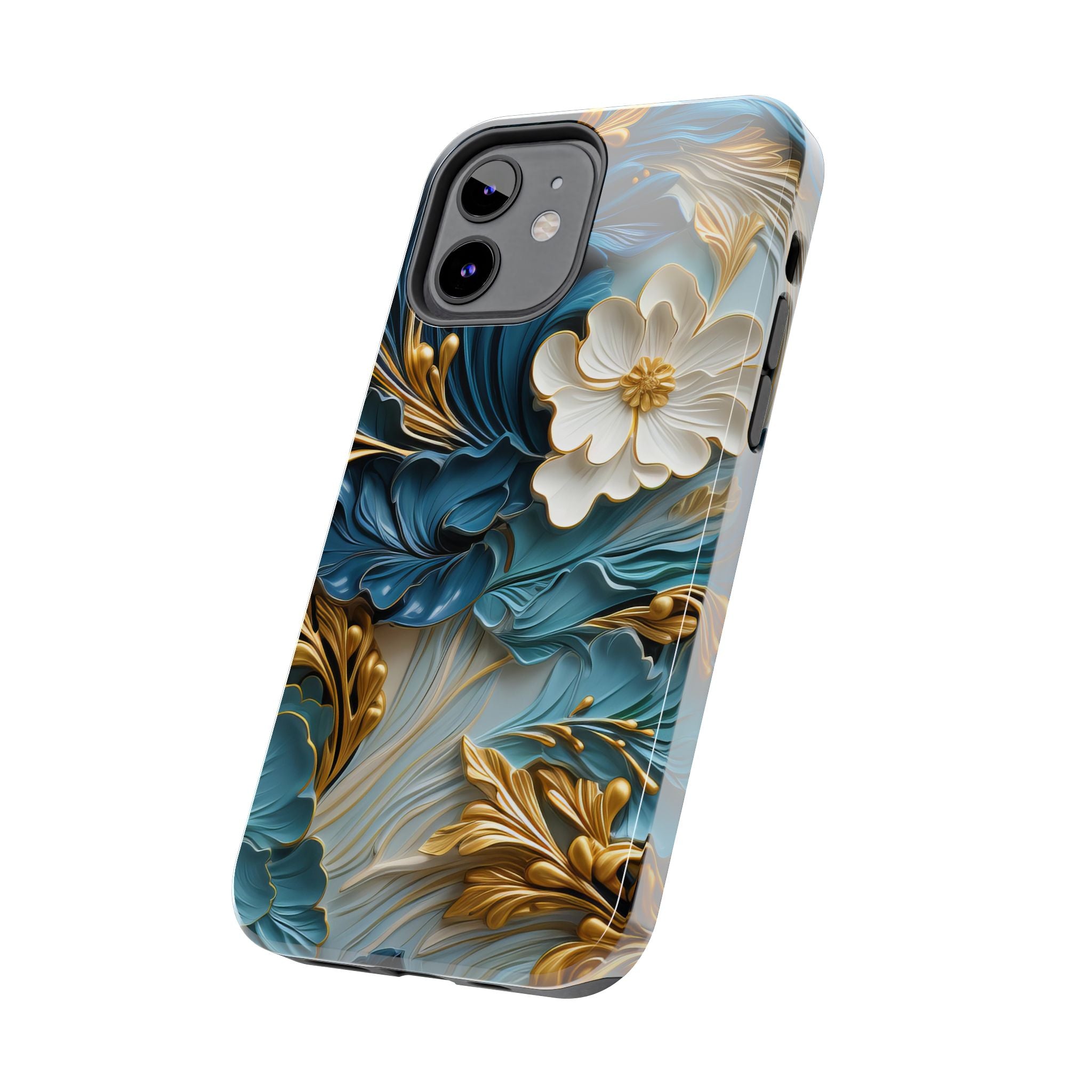 textured-art-nouveau-floral-tough-phone-case-cottagecore-iphone-case-unique-floral-phone-cover-vintage-style-iphone-case-prot