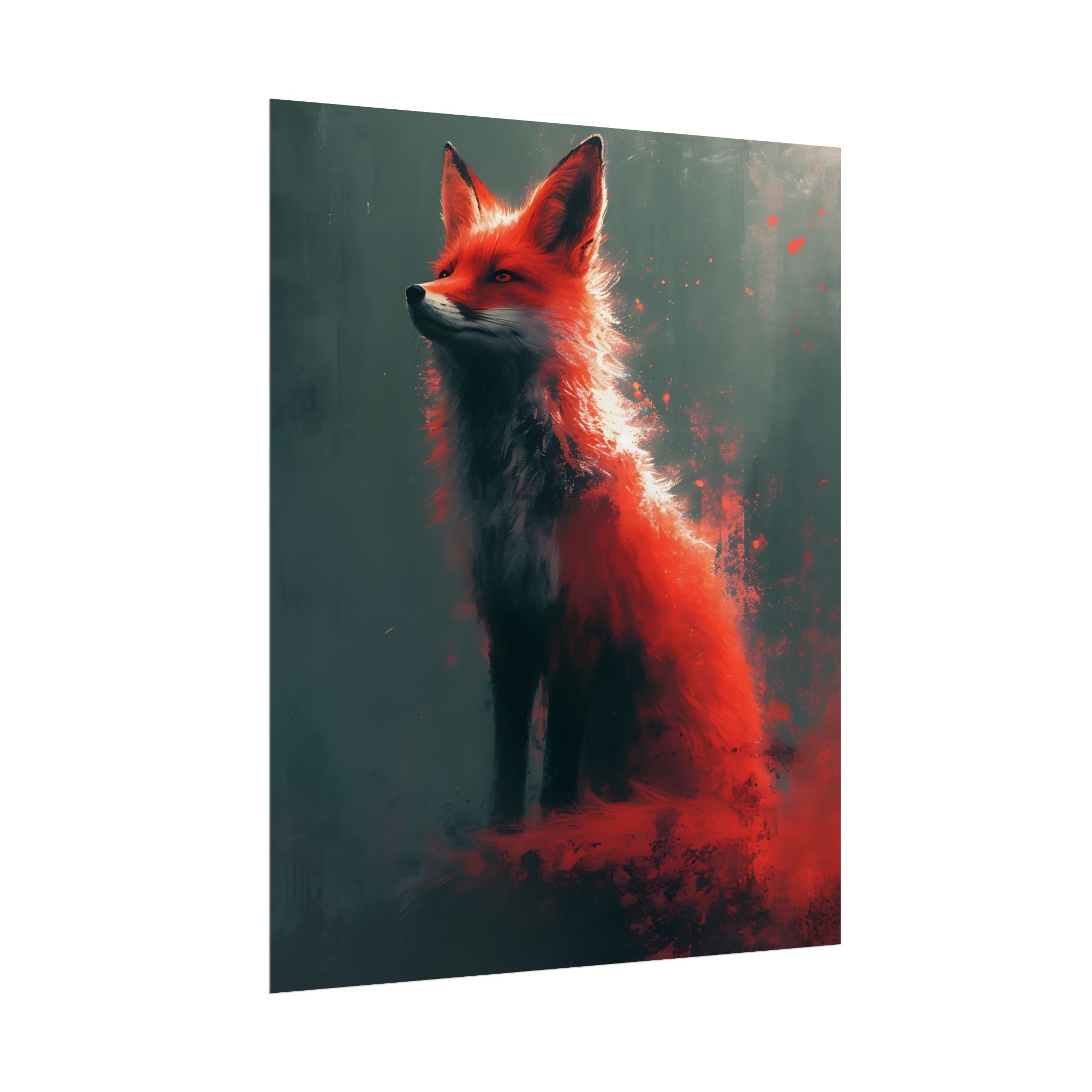 fantasy-red-fox-poster-print-rolled-posters-wall-art-animal-lover-gift-unique-home-decor-wildlife-art-print-fox-lover-birthda