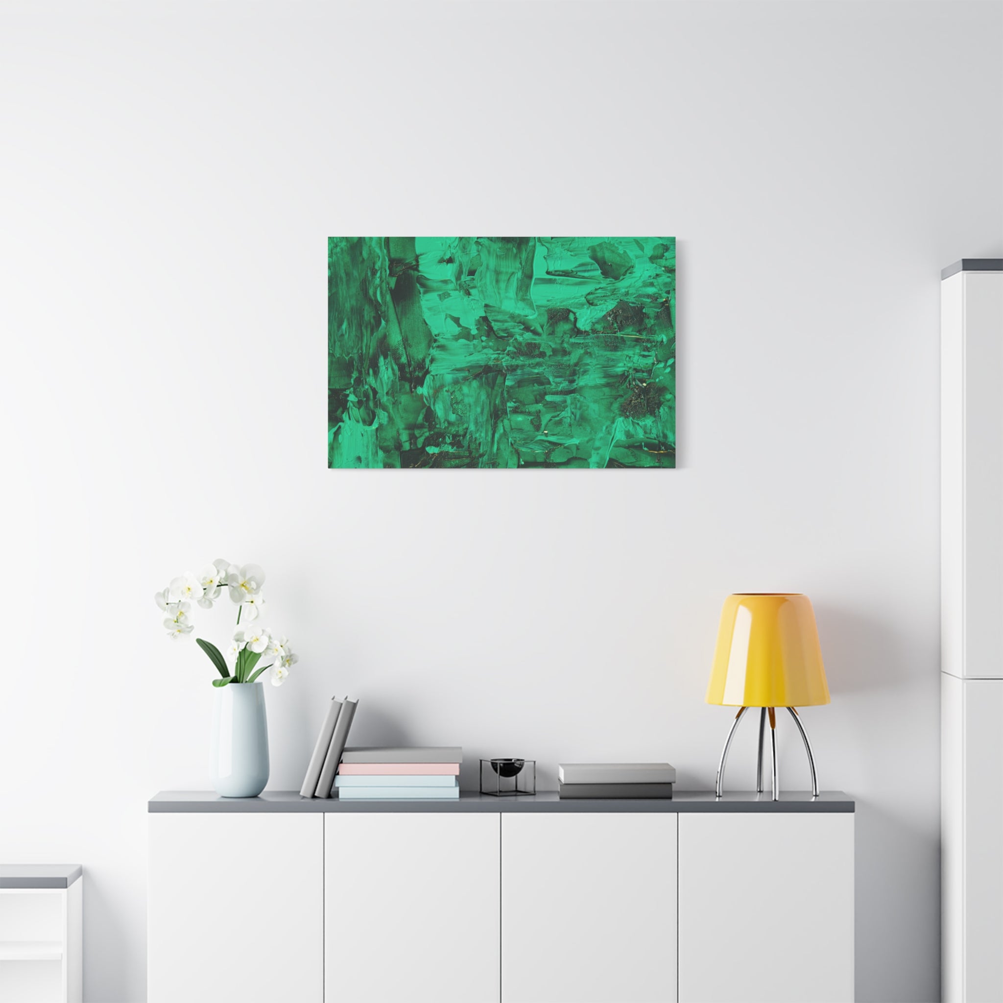 canvas-print-abstract-green-painting-wall-art-home-decor-office-decor-green-canvas-bedroom-gallery-wrap-modern-art-green-prin