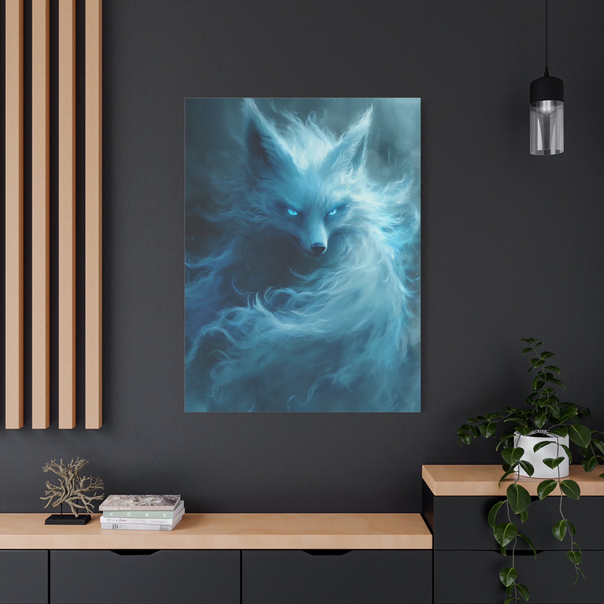 canvas-wall-art-white-snow-fox-fantasy-decor-wildlife-wall-art-home-decor-animal-lover-gift-nature-print-canvas-print-gift