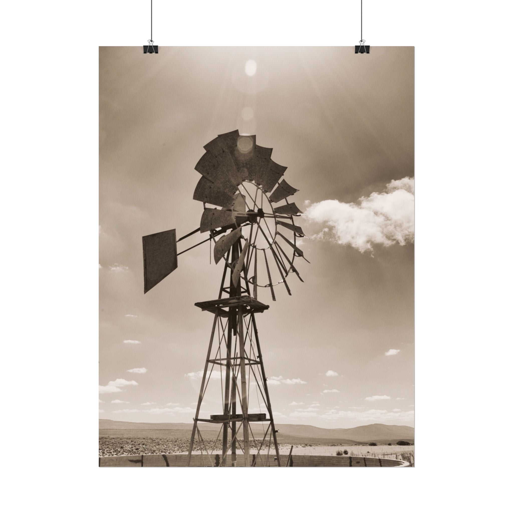 rustic-windmill-photography-poster-print-farm-house-wall-decor-gift-for-farmers-country-home-decor-windmill-wall-art