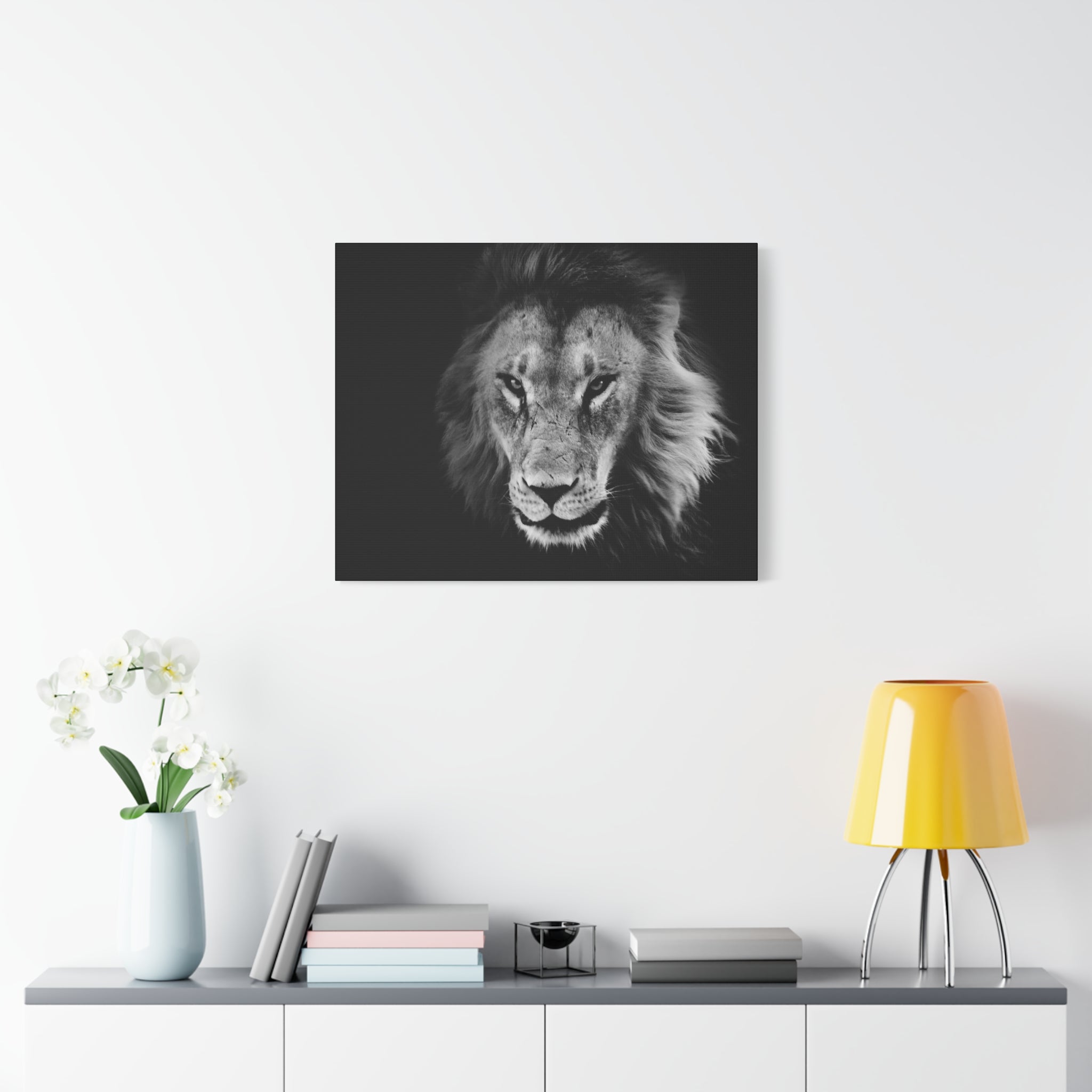 canvas-print-lion-wall-art-black-and-white-living-room-decor-matte-stretched-lion-poster-jungle-animal-art-print-wildlife-saf