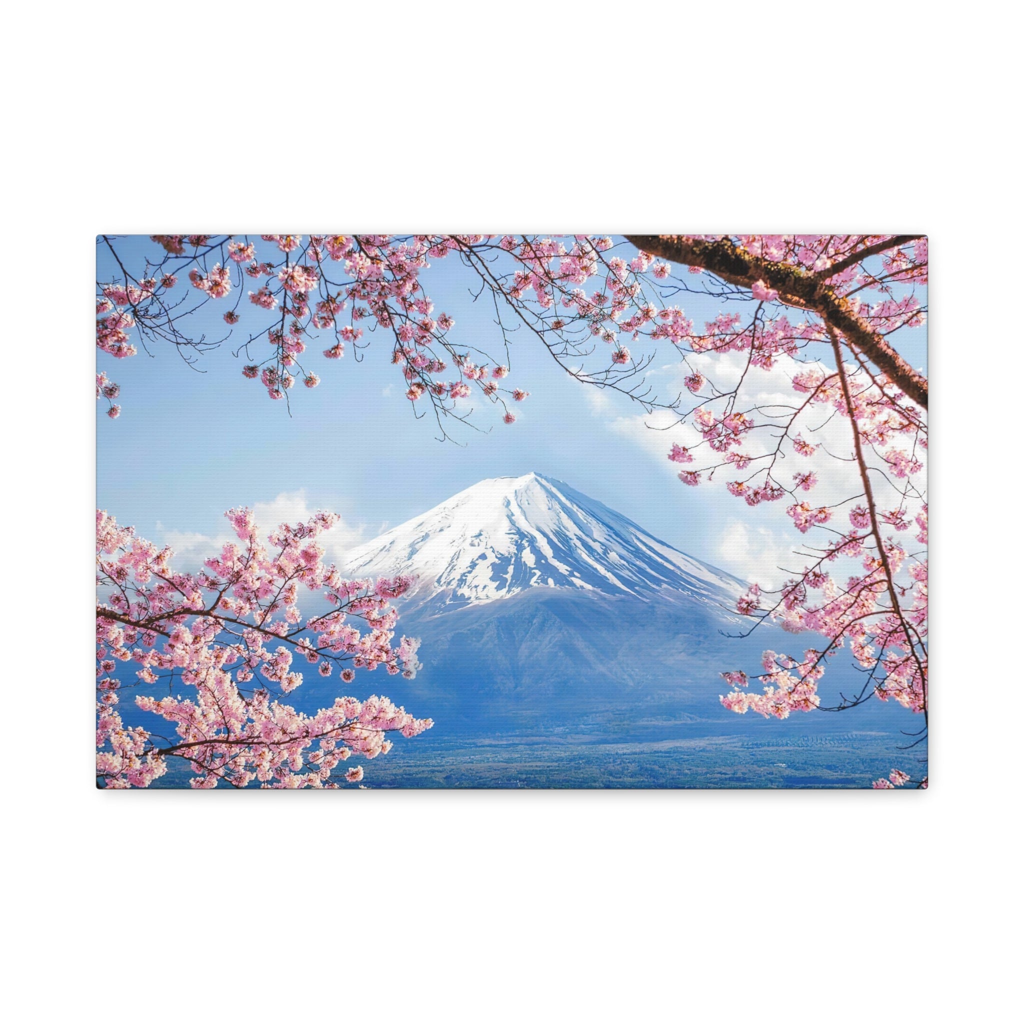 canvas-print-mount-fuji-cherry-blossom-wall-art-scenery-winter-sakura-flower-decor-stretched-matte-japanese-landscape-home-de