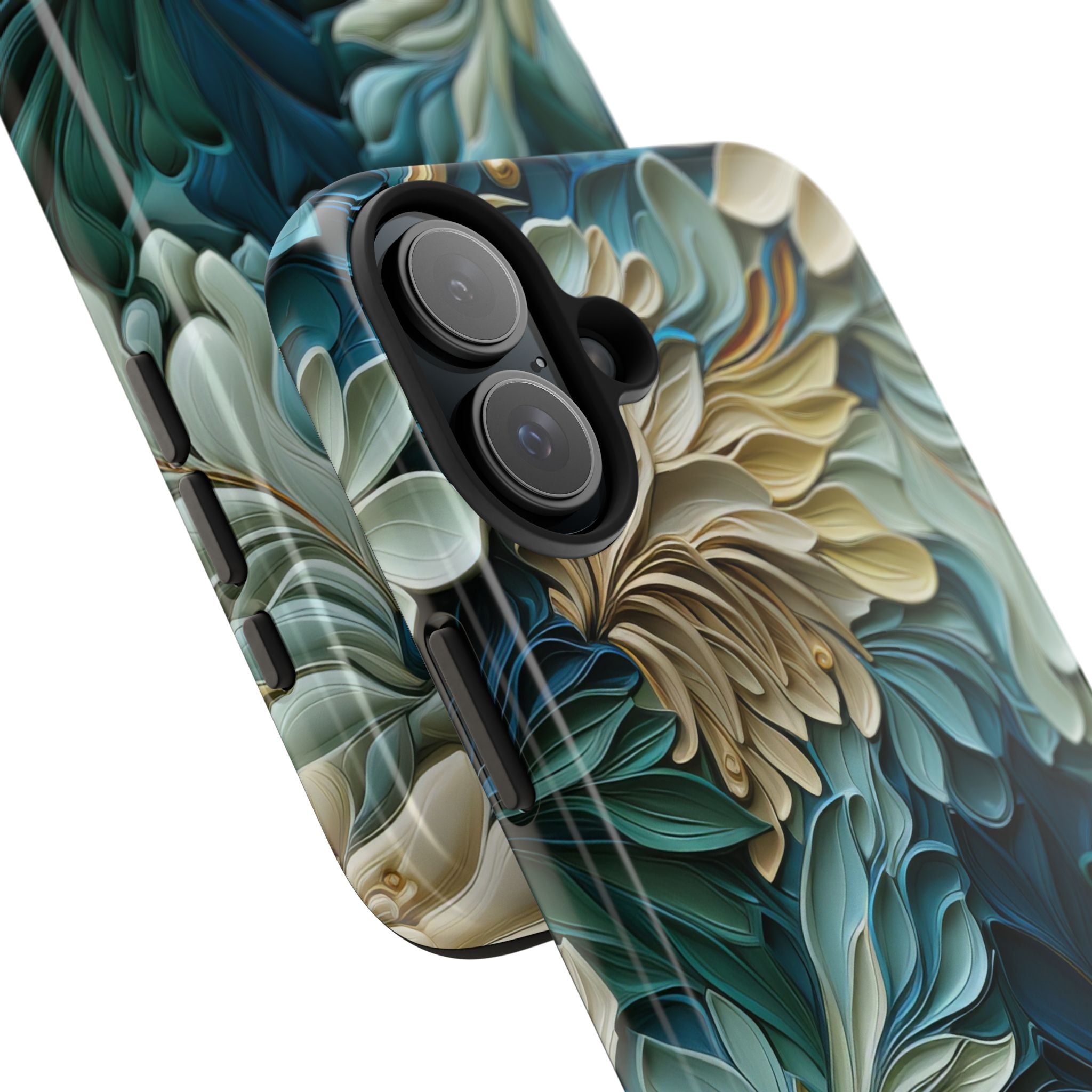textured-art-nouveau-floral-tough-phone-case-cottagecore-iphone-case-unique-floral-phone-cover-vintage-style-iphone-case-prot