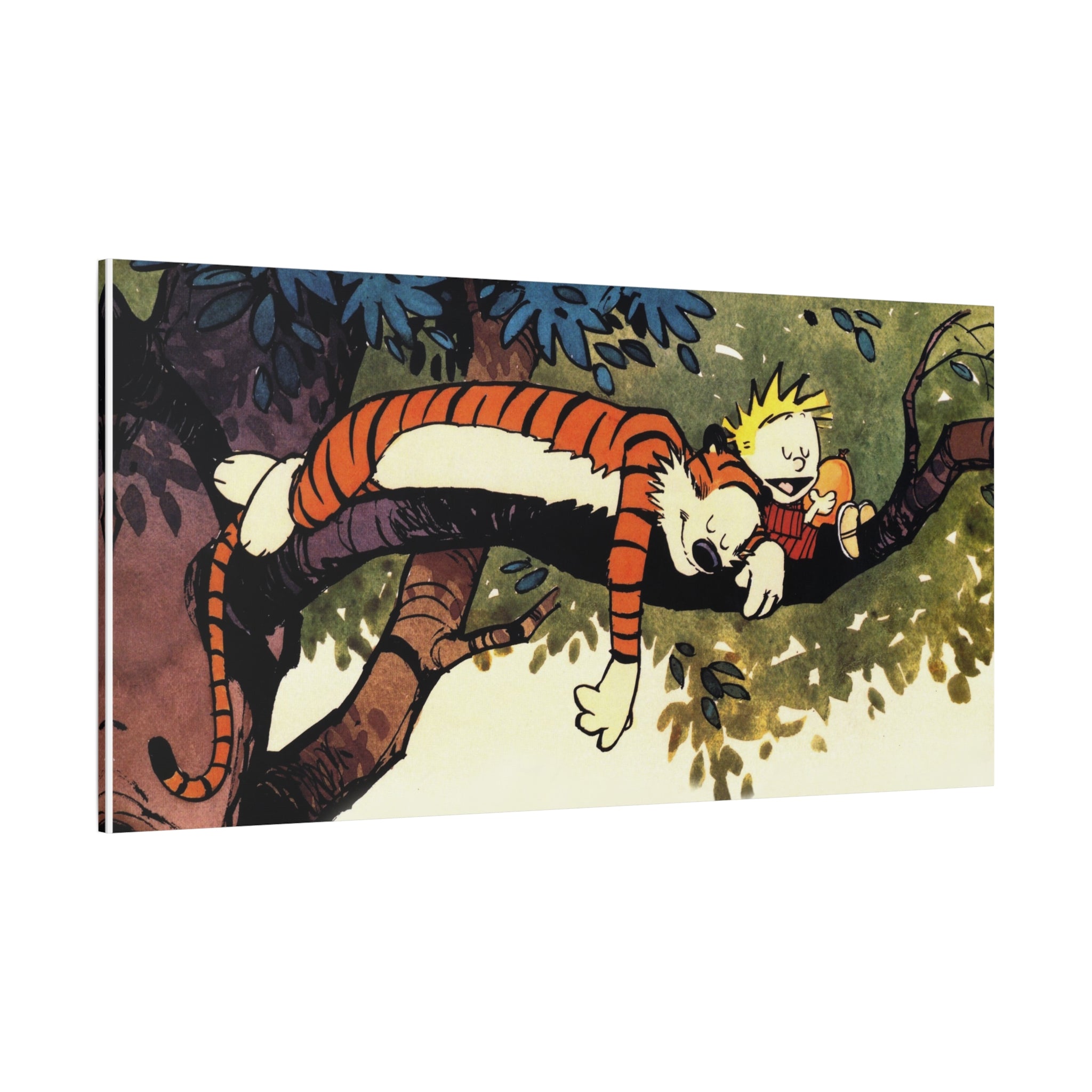 Calvin and Hobbes Canvas Wall Art - Nostalgic Comic Book Poster for Kids Room & Nursery Room Decor - Adventure Theme Print