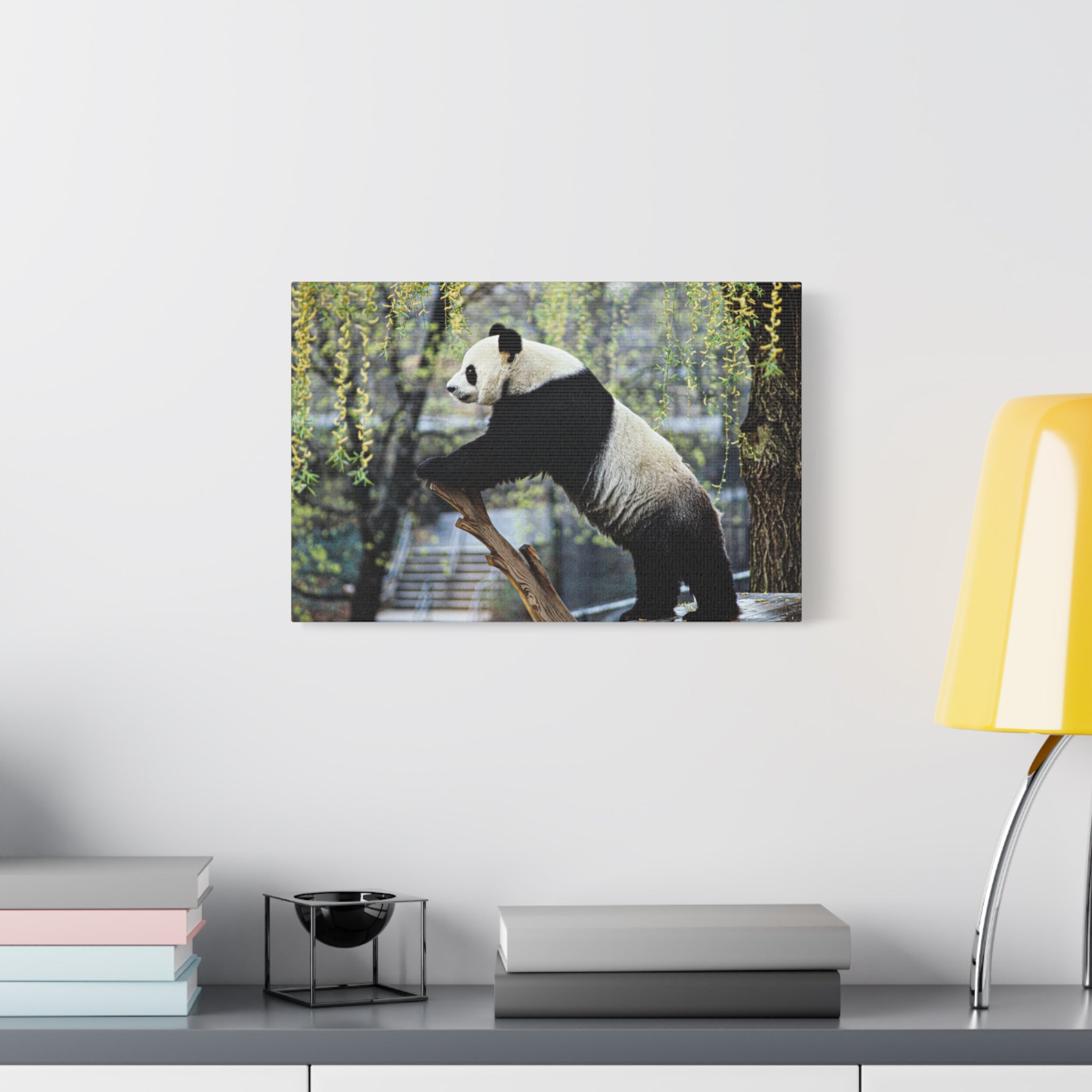 canvas-wall-art-cute-panda-wall-decor-nature-home-decor-panda-gift-panda-canvas-print-stretched-matte-canvas