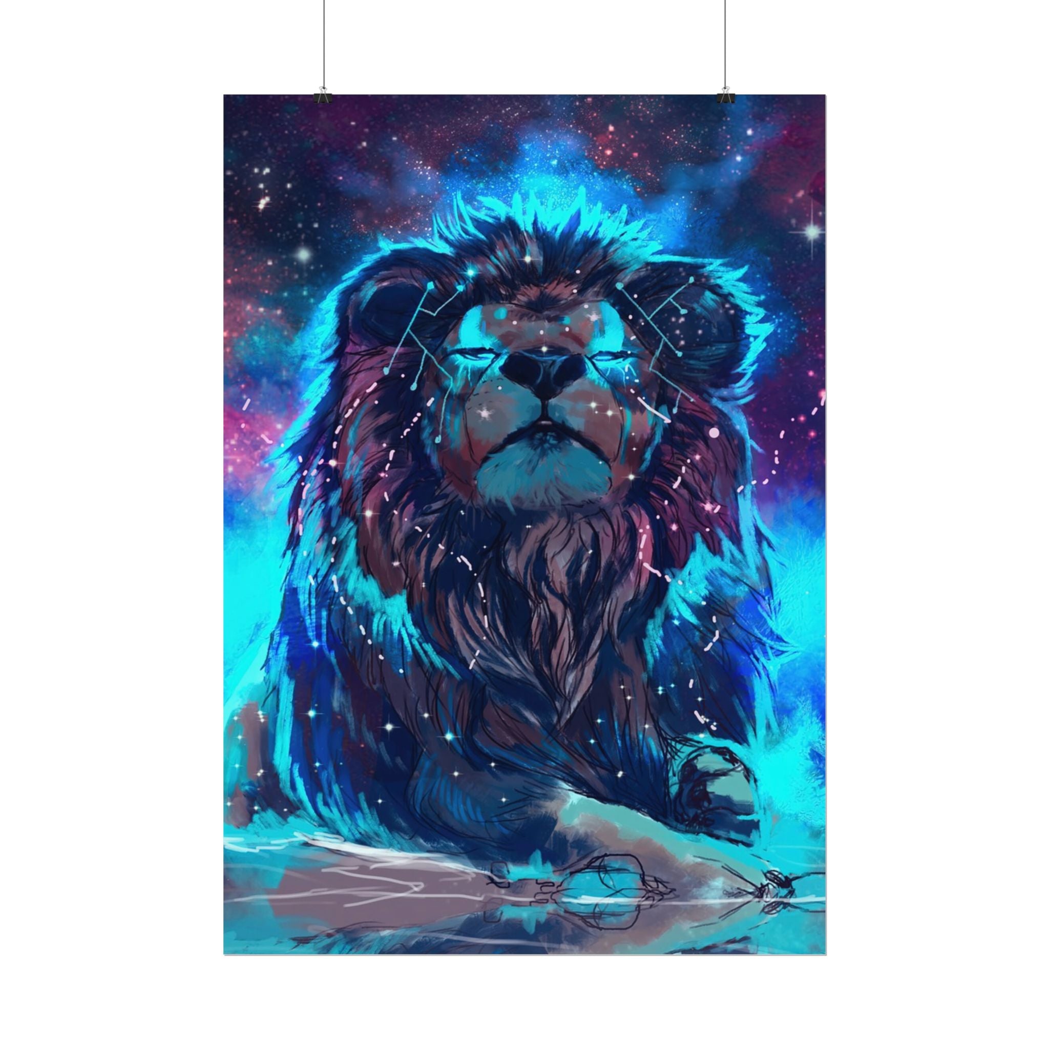 poster-print-lion-wall-art-fantasy-leon-living-room-decor-lion-wall-decor-lion-poster-jungle-animal-art-print-wildlife-safari