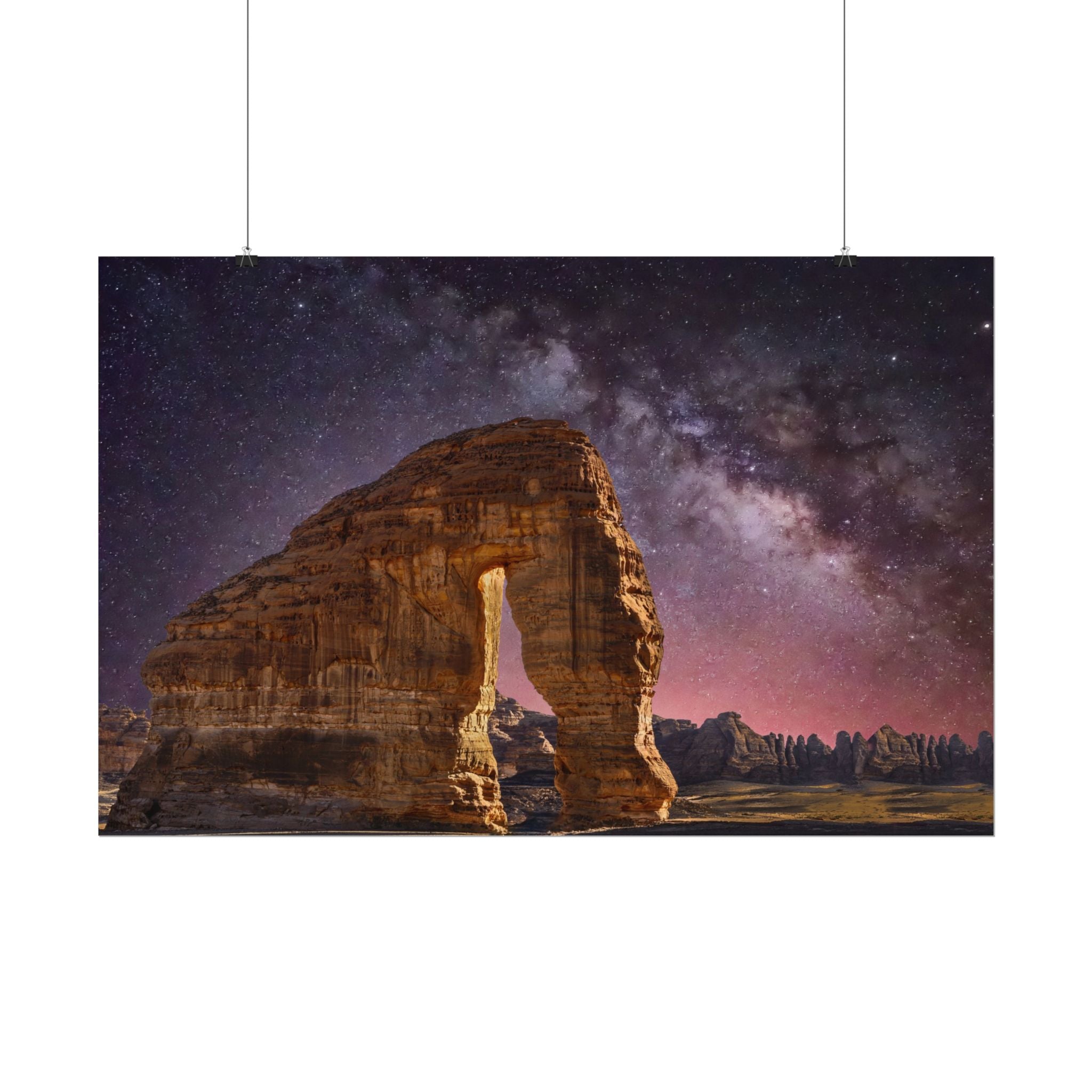 desert-landscape-poster-print-milky-way-poster-wall-art-milky-way-decor-artwork-unique-home-decor-starry-night-picture