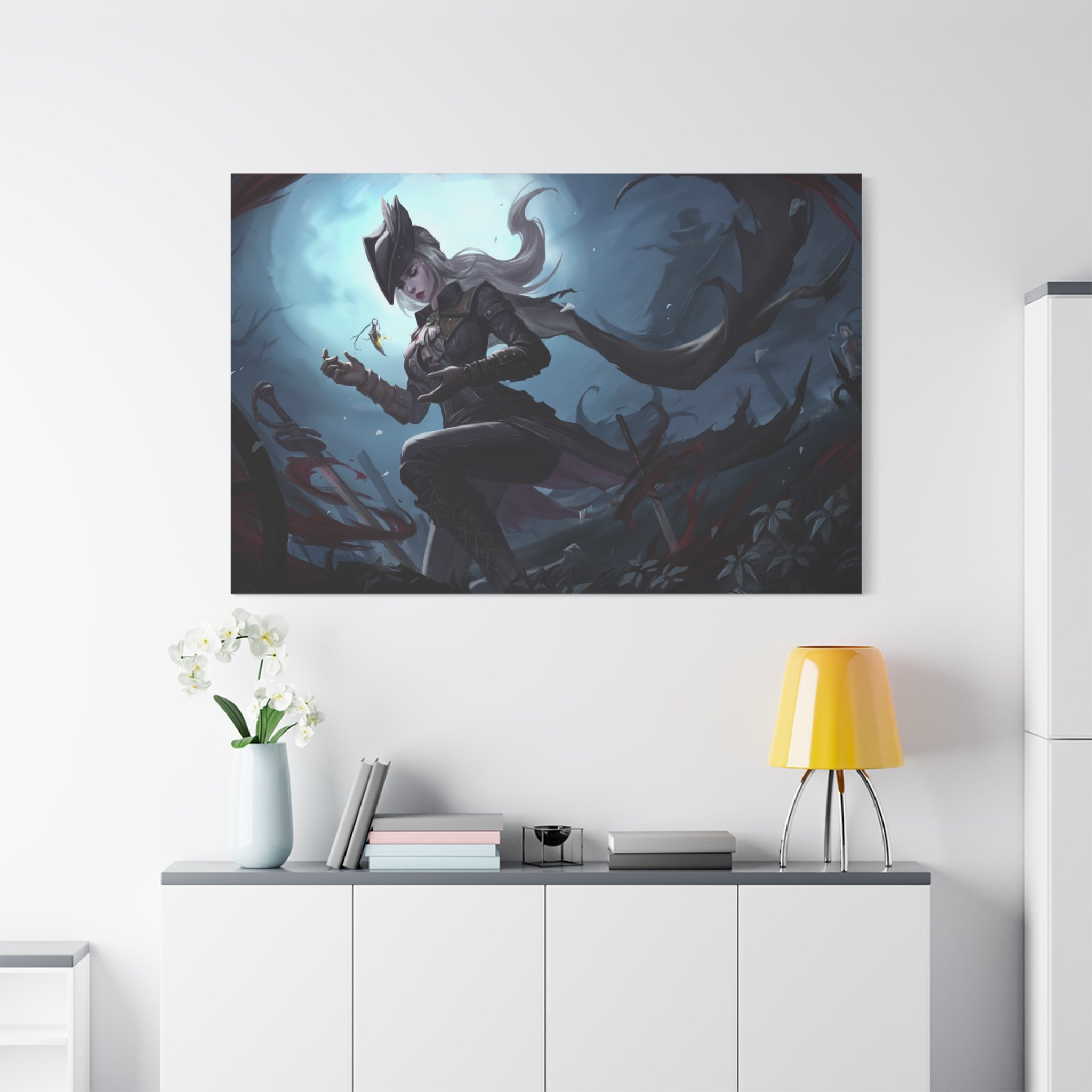 Bloodborne The Hunter Lady Maria Canvas Wall Art, Home Decor, Game Wall Art Print