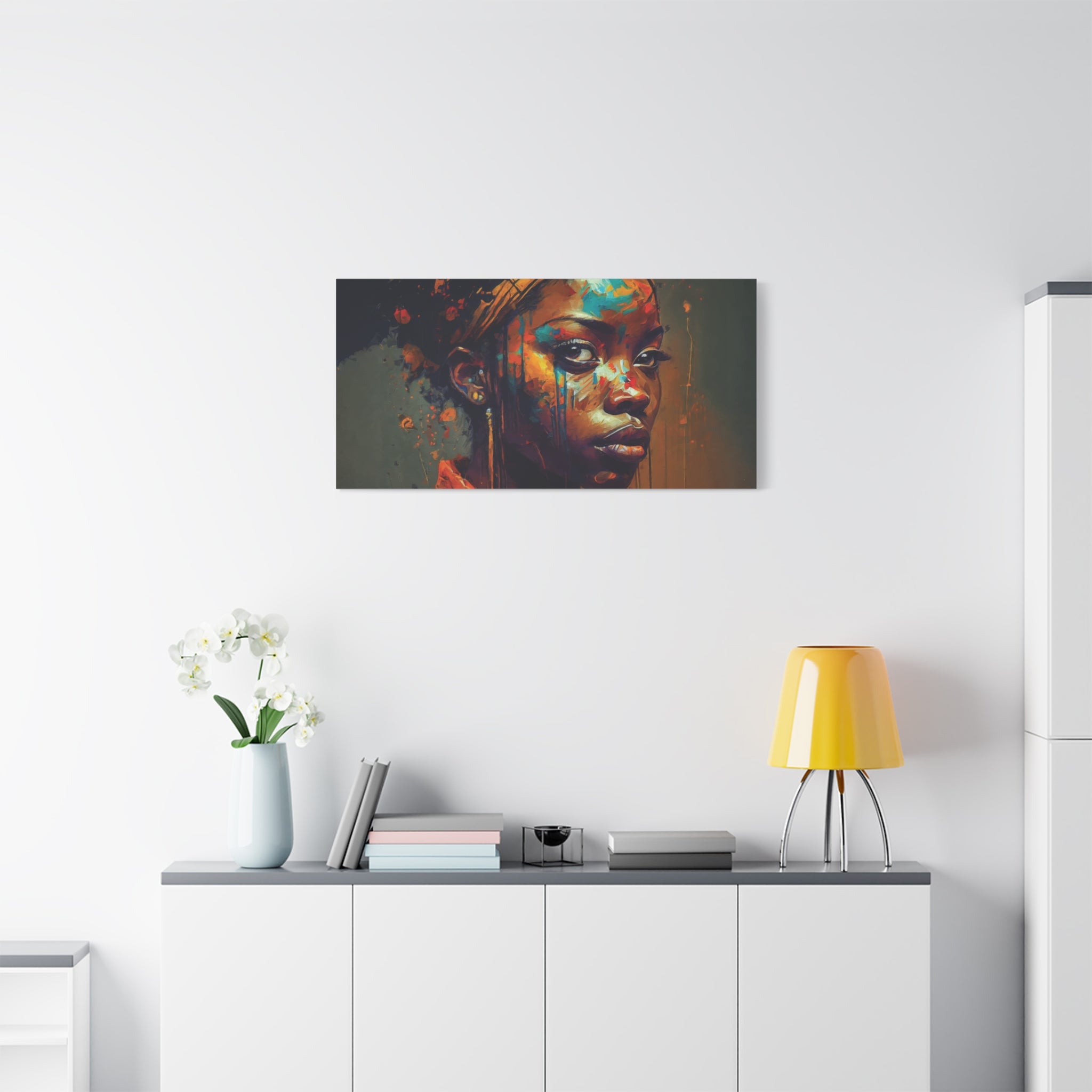 canvas-wall-art-african-women-art-matte-canvas-print-stretched-african-decor-african-wall-artwork-tribal-wall-decor-afrocentr