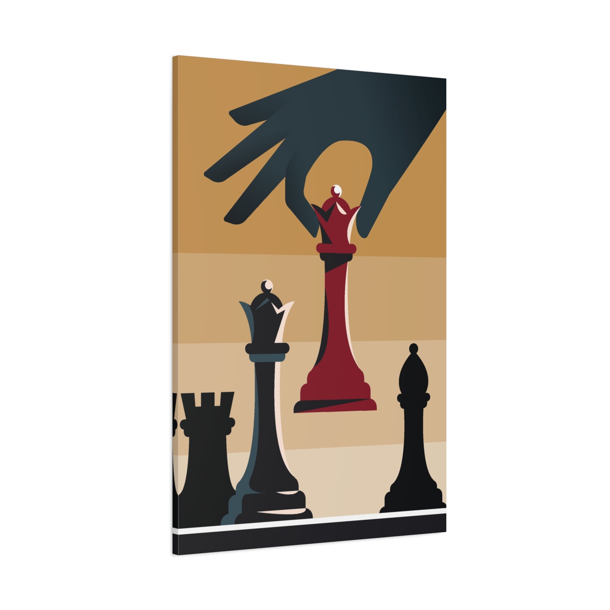 chess-queen-matte-canvas-print-home-decor-for-chess-lovers-stretched-wall-art-chess-player-gift-game-room-decoration-chess-ar