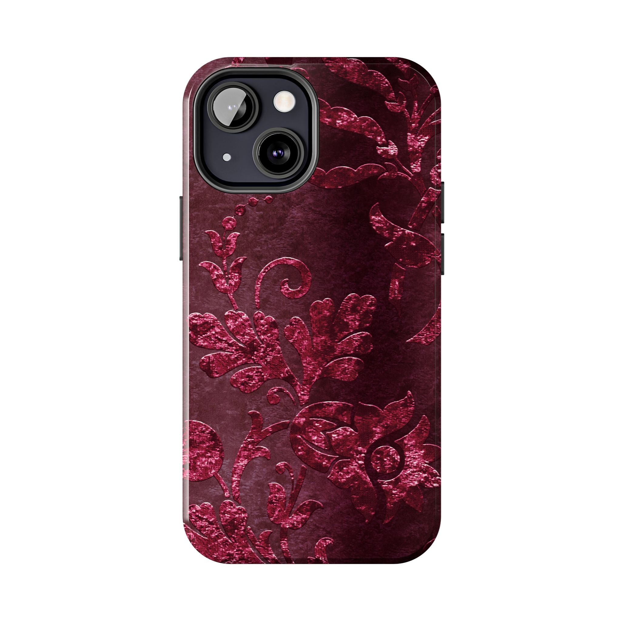 embossed-burgundy-velvet-tough-iphone-case-protective-iphone-cover-heavy-duty-iphone-case-rugged-phone-case-durable-smartphon