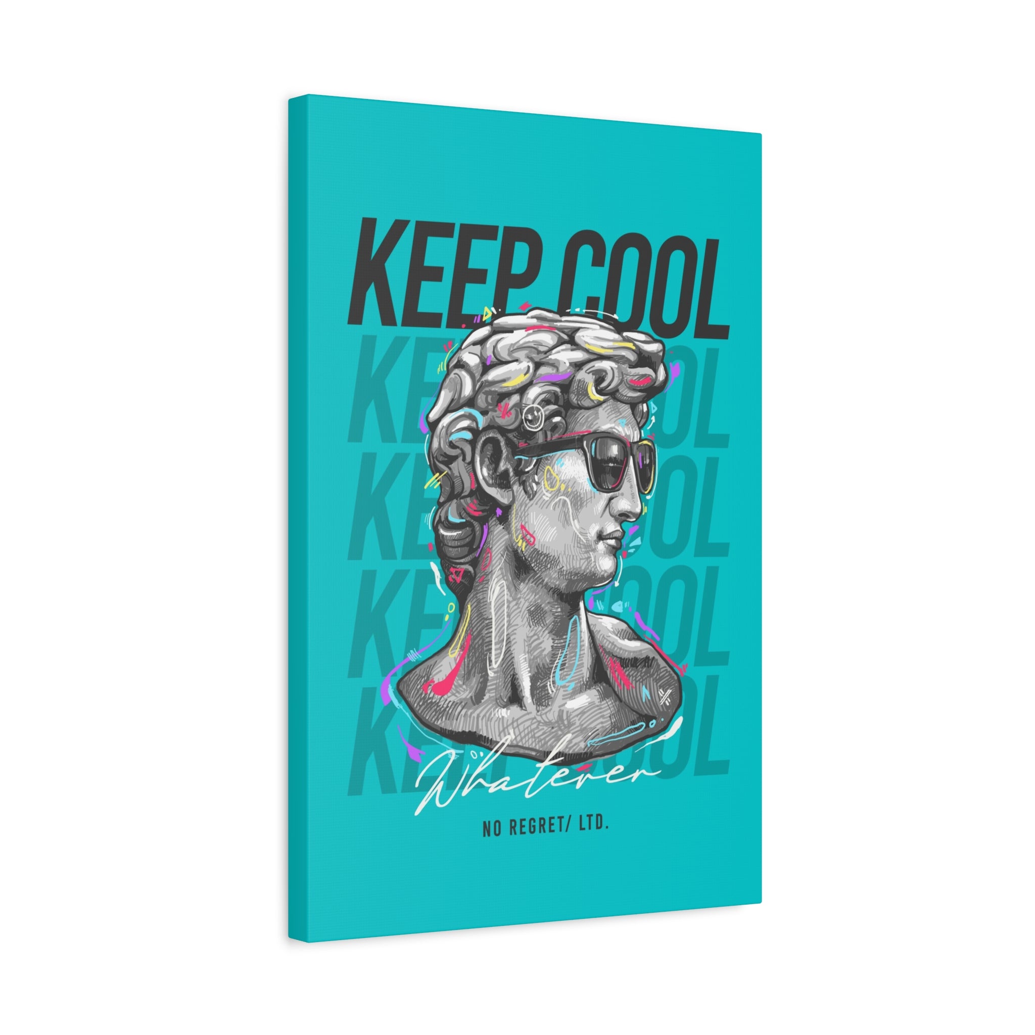 canvas-print-david-statue-with-sunglasses-living-room-decor-wall-art-matte-canvas-stretched-print-cool-home-decor-gift-unique