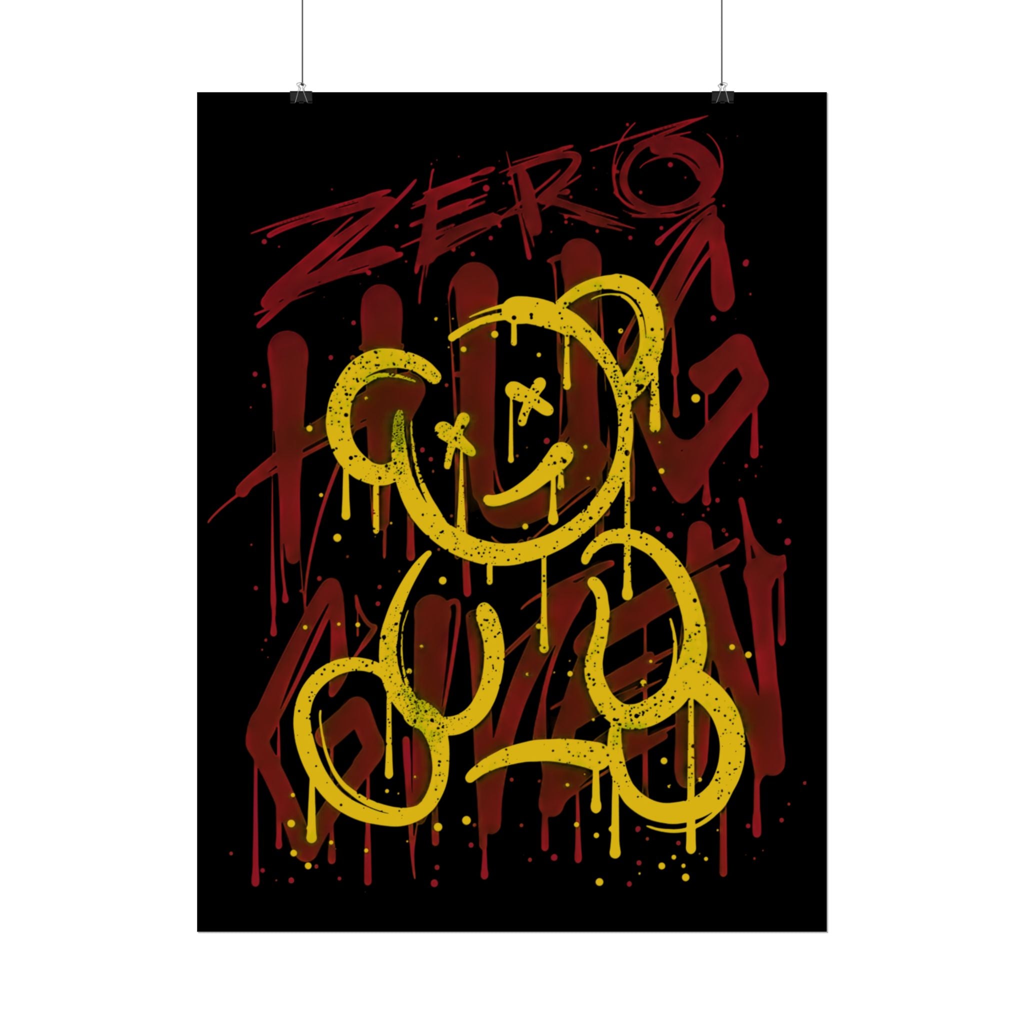 zero-hug-given-poster-print-teddy-bear-print-graffiti-wall-art-fun-wall-art-moody-wall-art-emotional-wall-decor