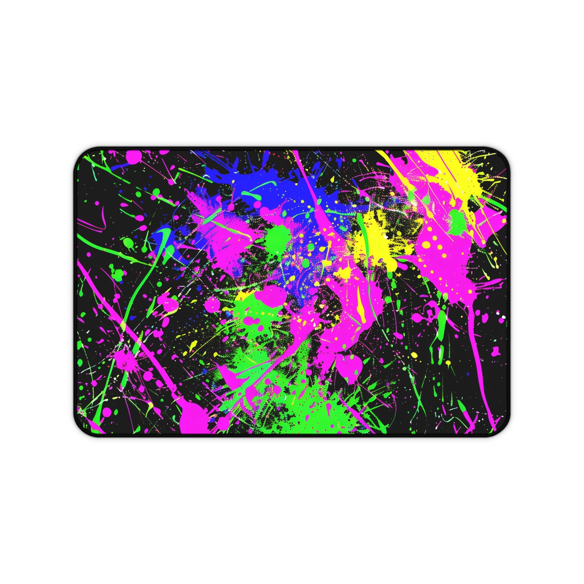 neon-abstract-paint-splatter-desk-mat-green-ping-large-gaming-mouse-pad-colorful-work-from-home-desk-accessory-desk-blotter