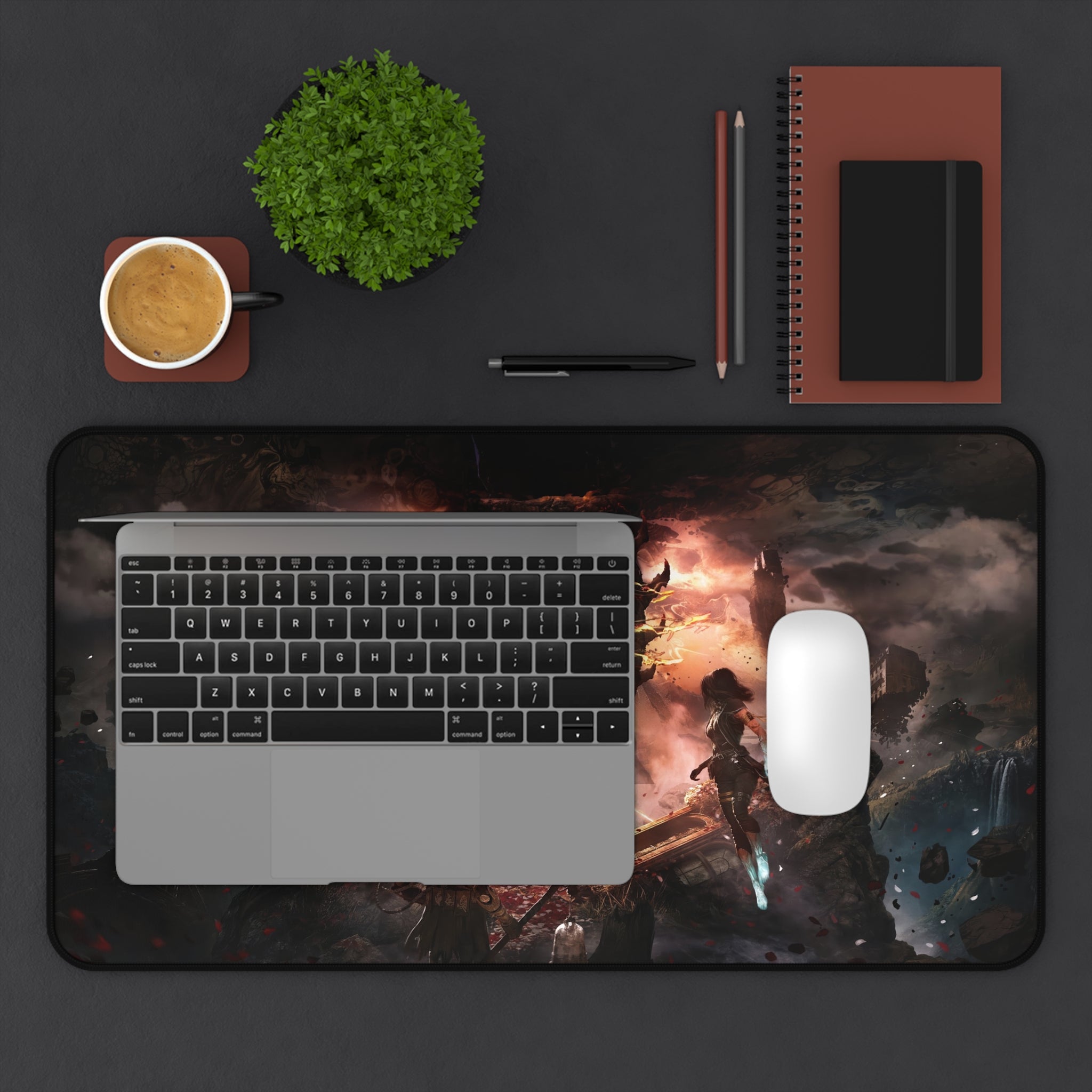 Clair Obscur Expedition 33 Gaming Mouse Pad - XL Desk Mat & Extended Desk Pad - Gustave Art - Fantasy RPG Gamer Setup