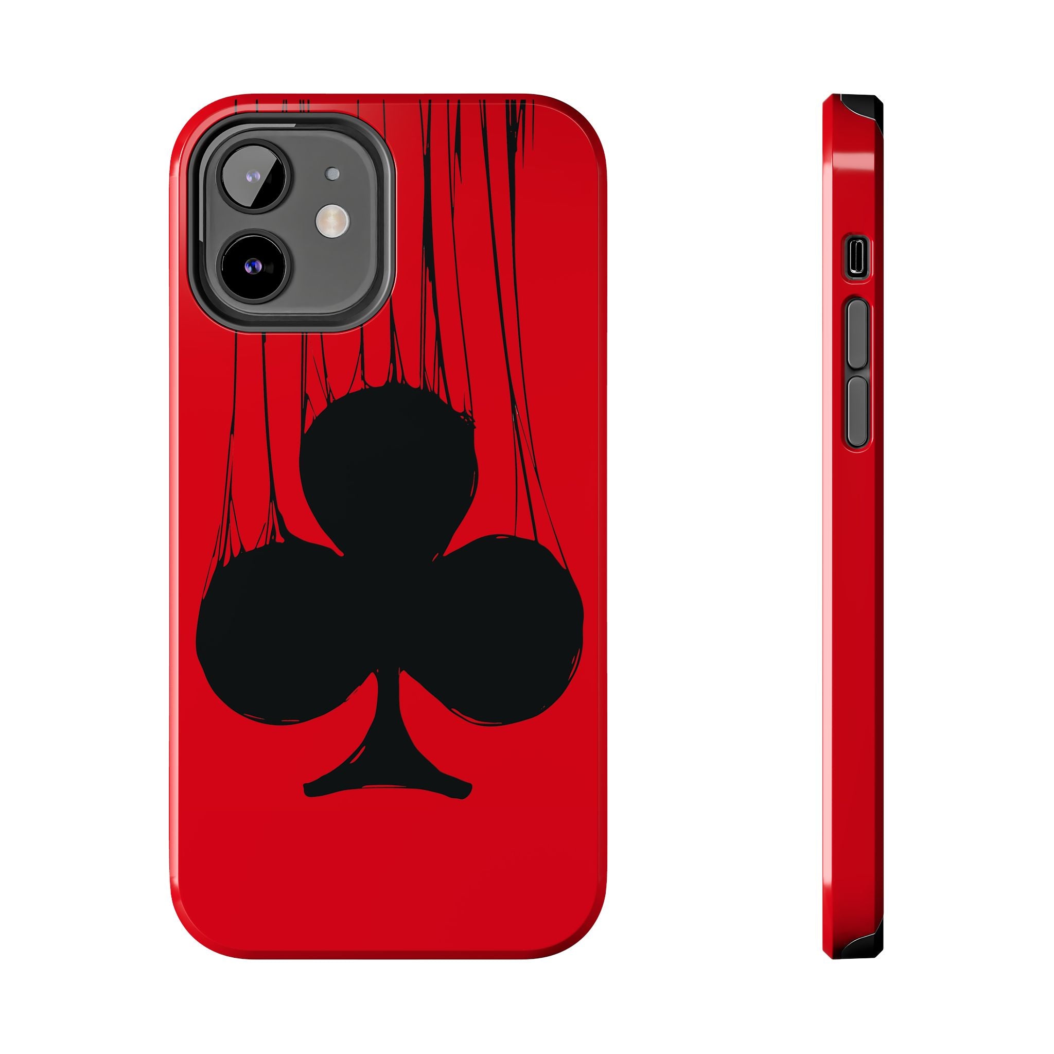 clubs-playing-cards-iphone-tough-case-protective-iphone-cover-card-game-lover-gift-gambling-theme-iphone-case-durable-card-su