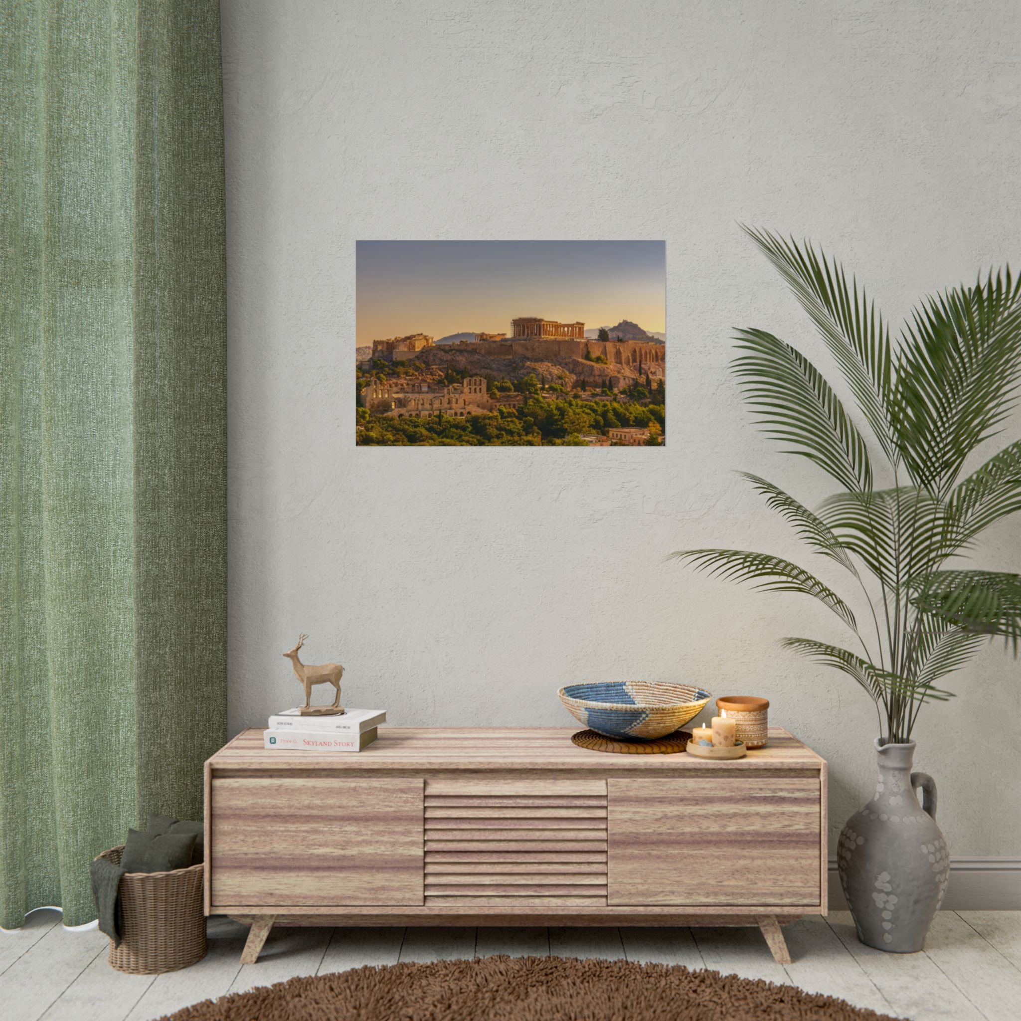 acropolis-panoramic-fine-art-poster-print-greek-wall-art-athens-greece-home-decor-travel-lover-gift-landscape