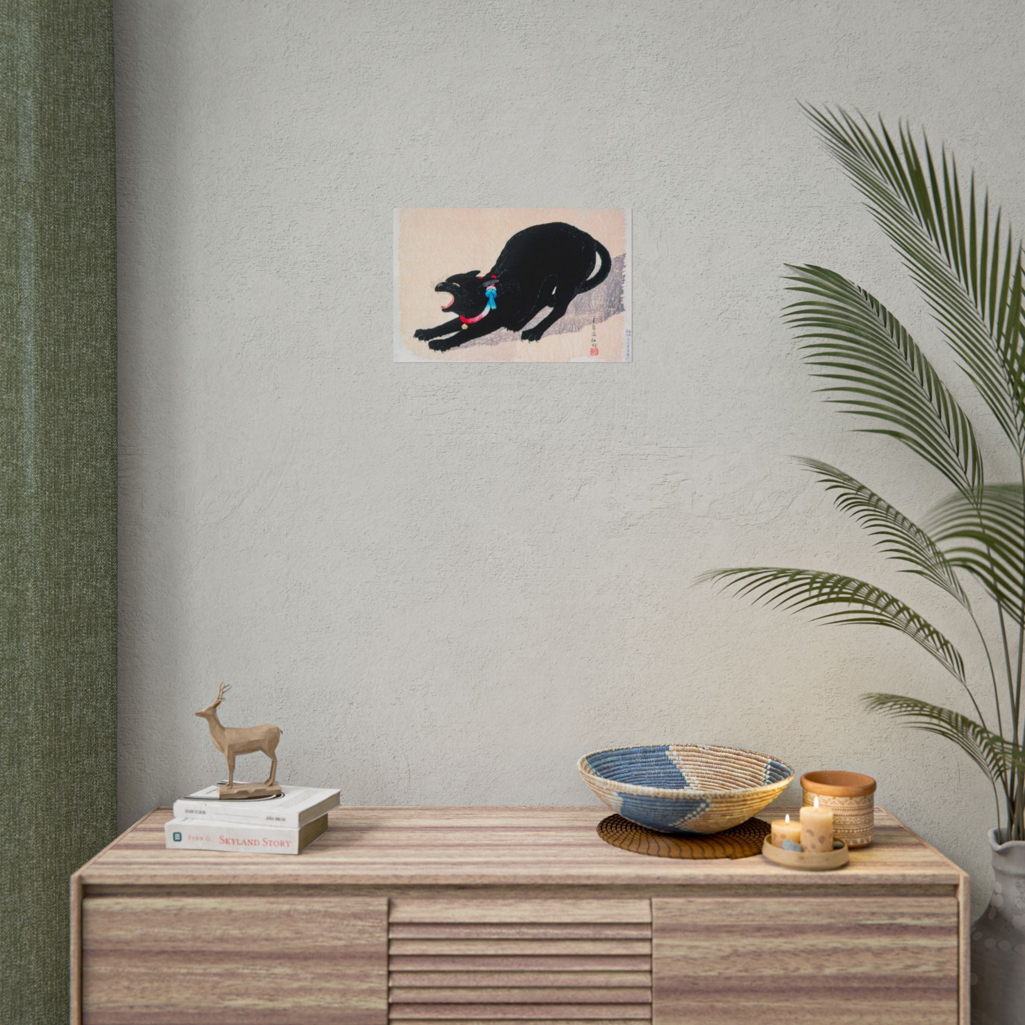 black-cat-hissing-poster-print-rolled-wall-art-for-cat-lovers-cat-art-decor-cat-themed-home-decor-gift-for-cat-owners-cat-wal