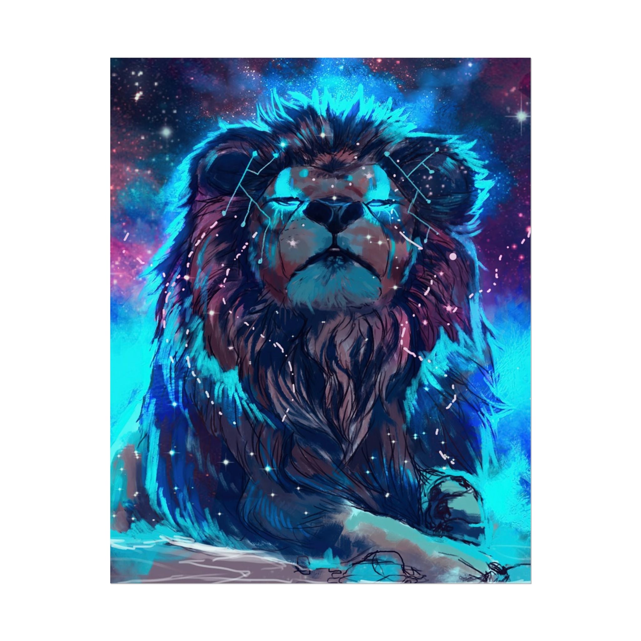 poster-print-lion-wall-art-fantasy-leon-living-room-decor-lion-wall-decor-lion-poster-jungle-animal-art-print-wildlife-safari