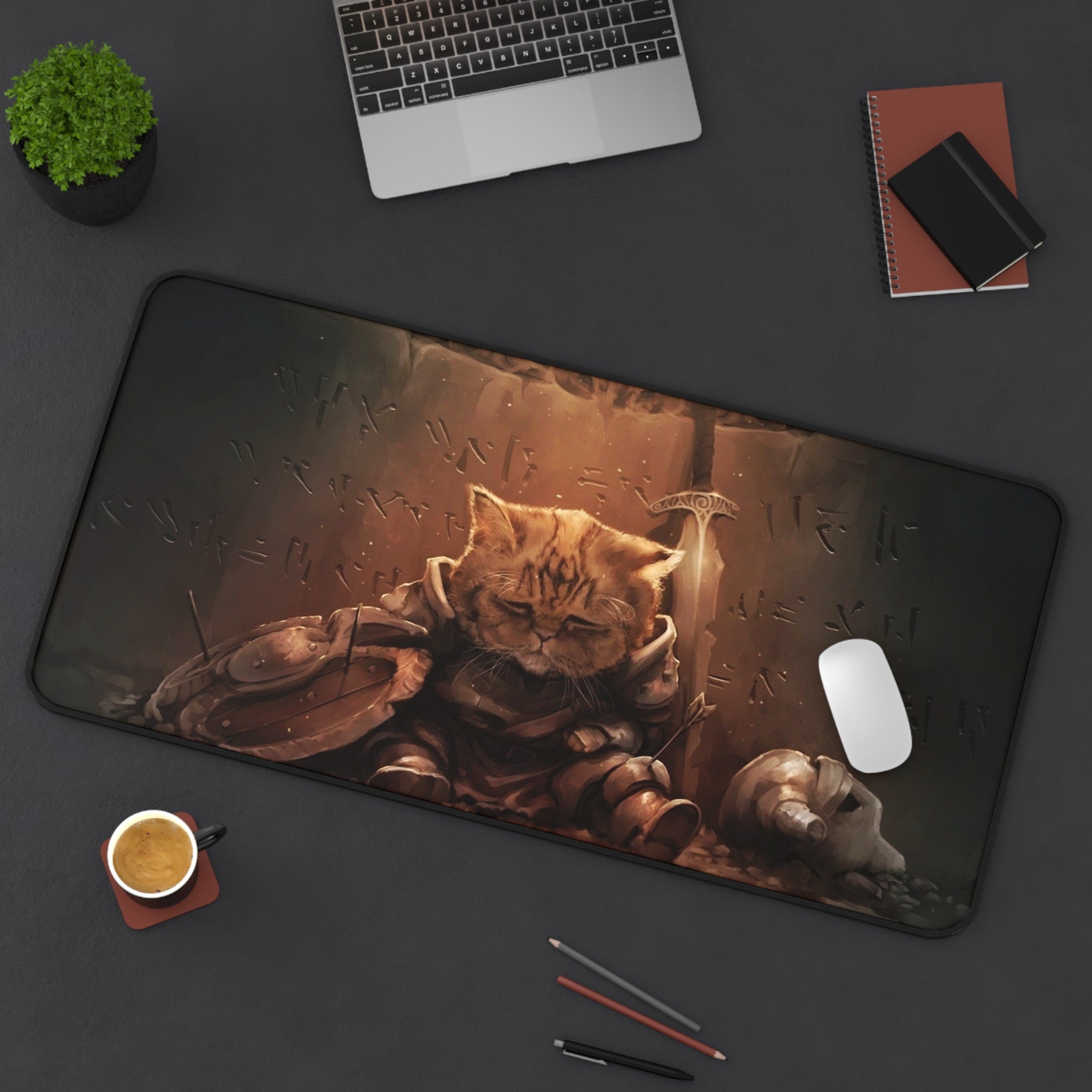 skyrim-cat-deskpad-the-elder-scrolls-oblivion-mousepad-gaming-desk-mat-dragon-and-viking-warrior-desk-decor