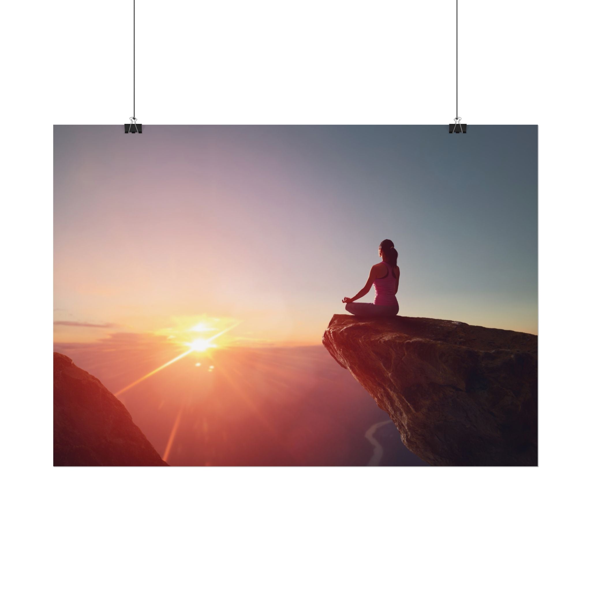 sunset-meditation-poster-yoga-wall-decor-mindfulness-poster-art-print-spiritual-gift-serene-home-decor-rolled-posters