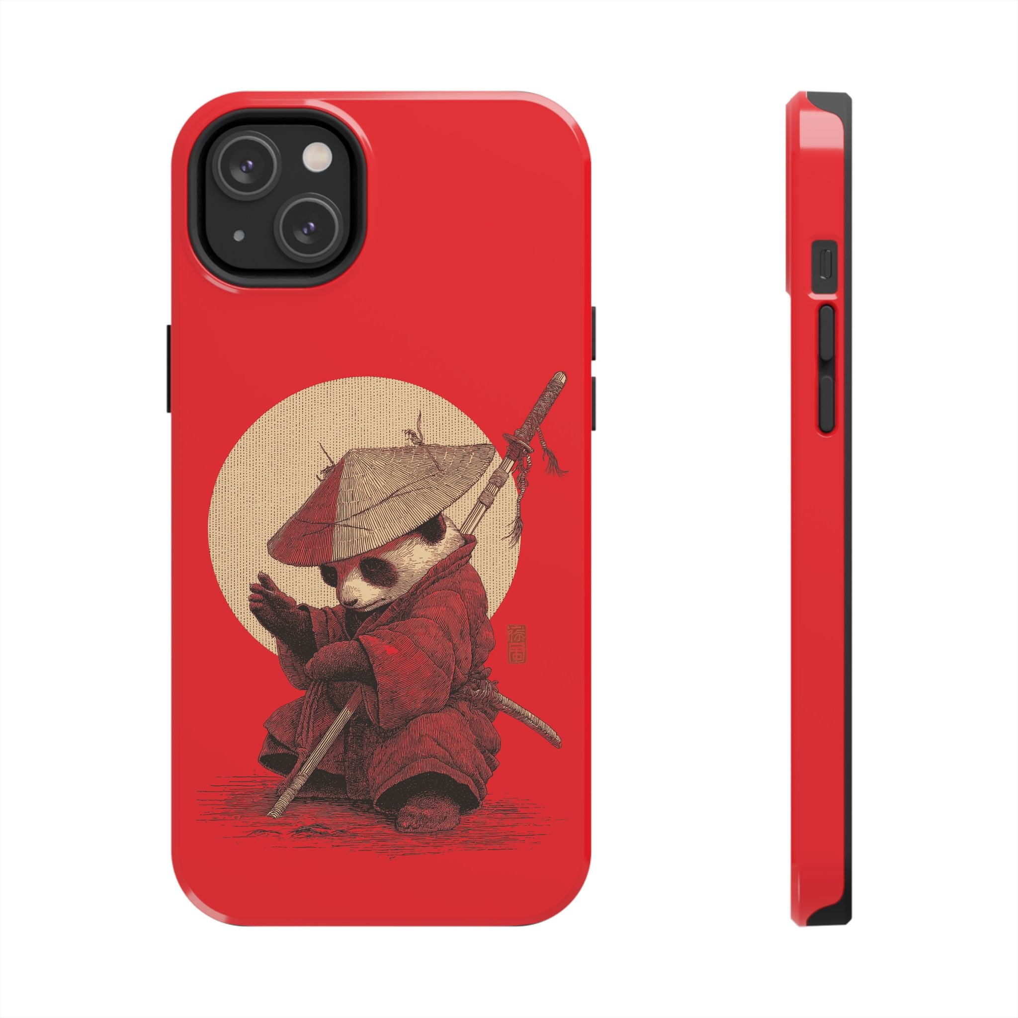 japanese-samurai-panda-iphone-tough-case-kawaii-animal-phone-cover-protective-phone-cover-japandi-art-iphone-case