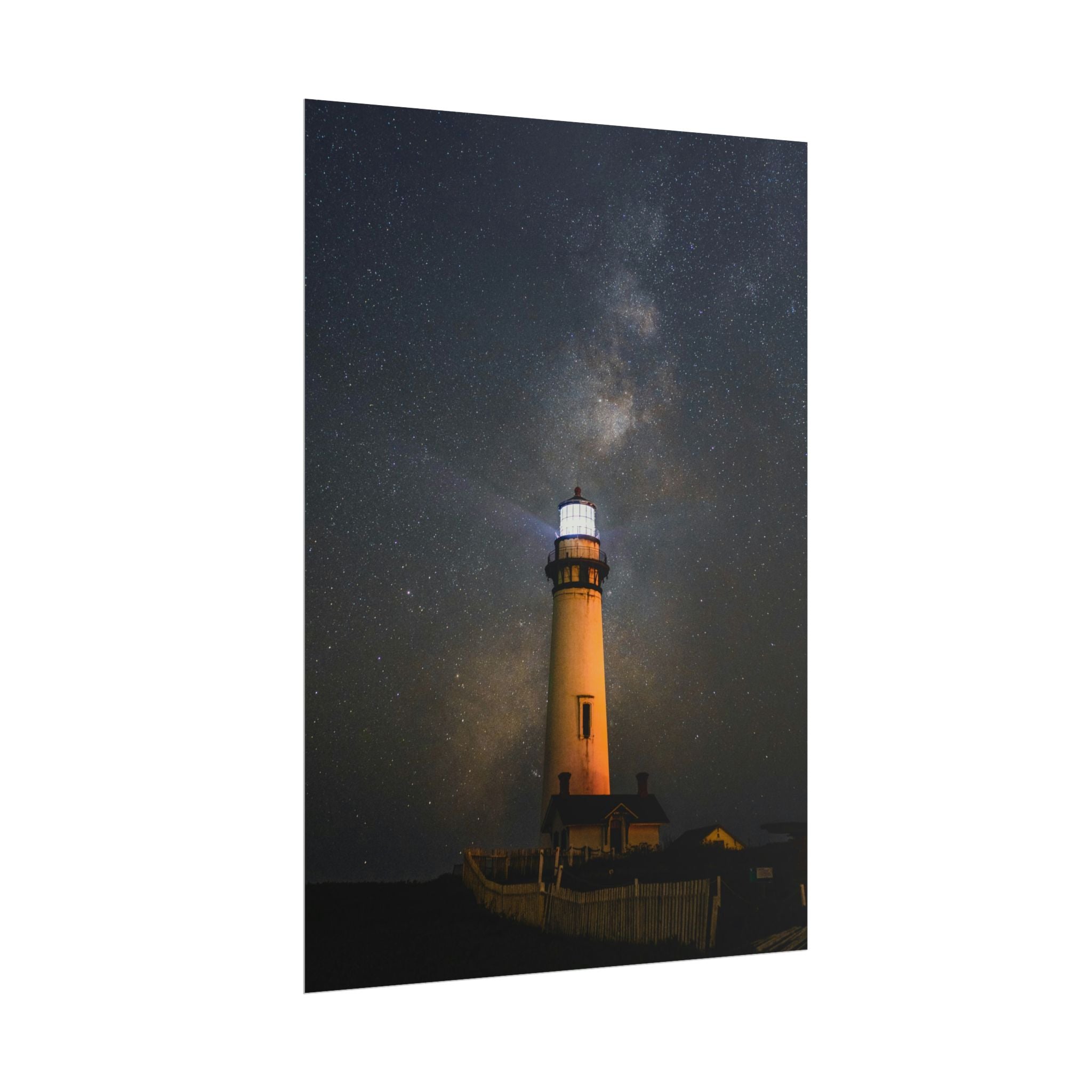 lighthouse-on-rock-poster-print-coastal-wall-art-nautical-decor-beach-house-decoration-seaside-wall