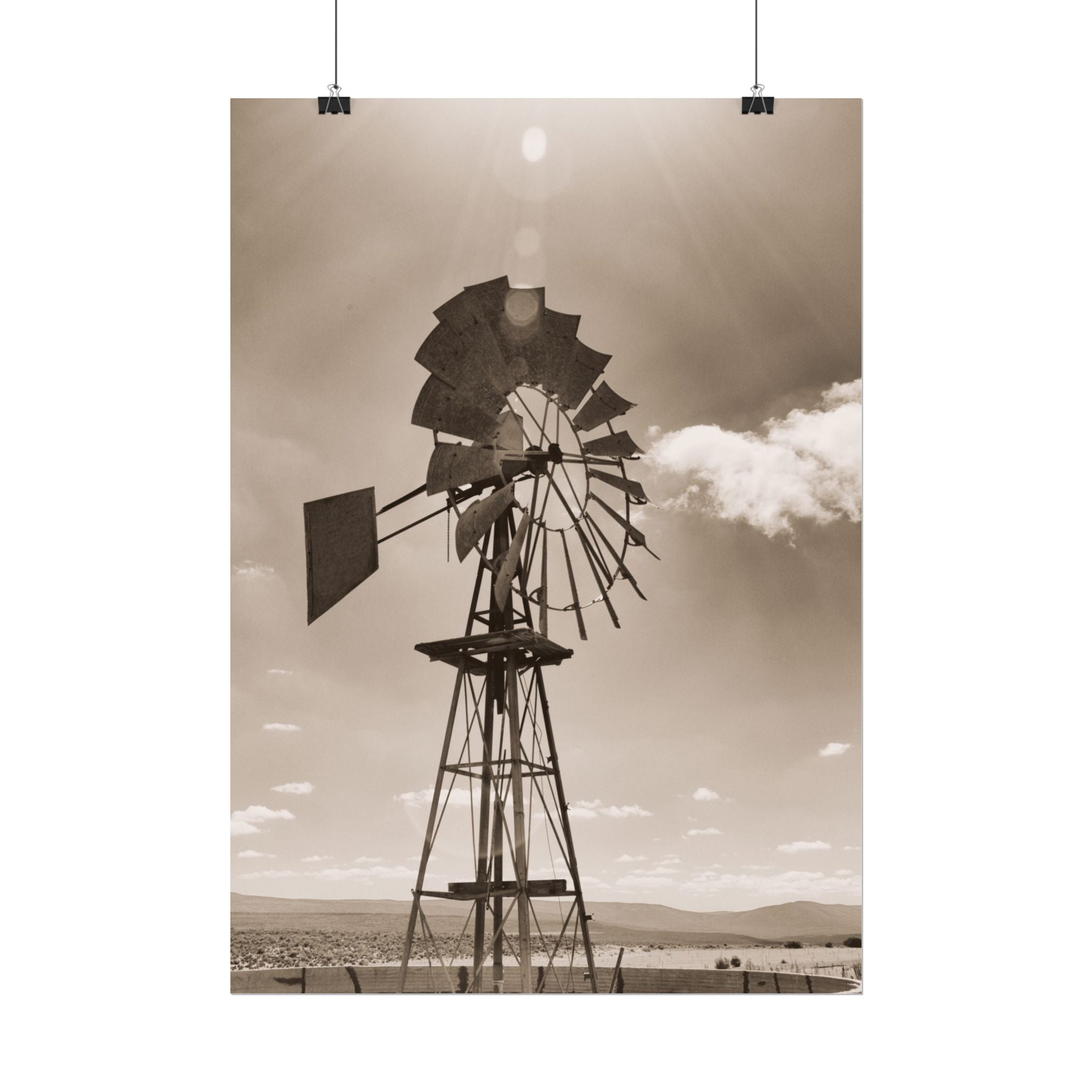 rustic-windmill-photography-poster-print-farm-house-wall-decor-gift-for-farmers-country-home-decor-windmill-wall-art