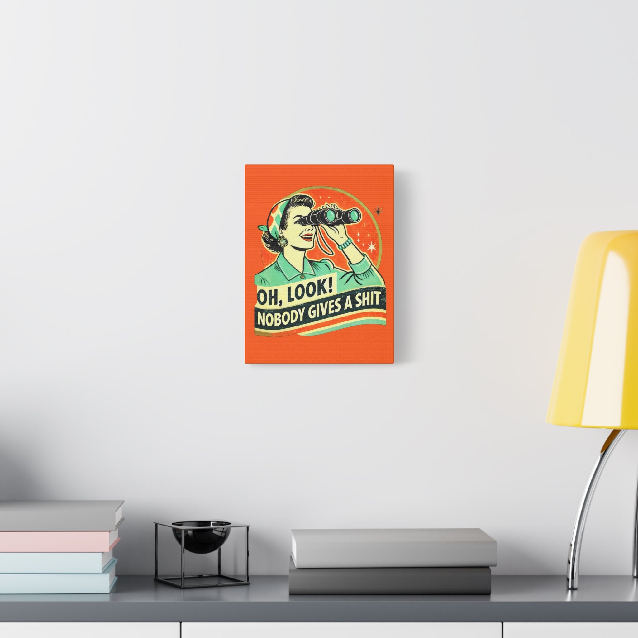 canvas-wall-art-funny-retro-woman-humorous-home-decor-matte-stretched-print-gift-for-her-vintage-style-poster-unique-wall