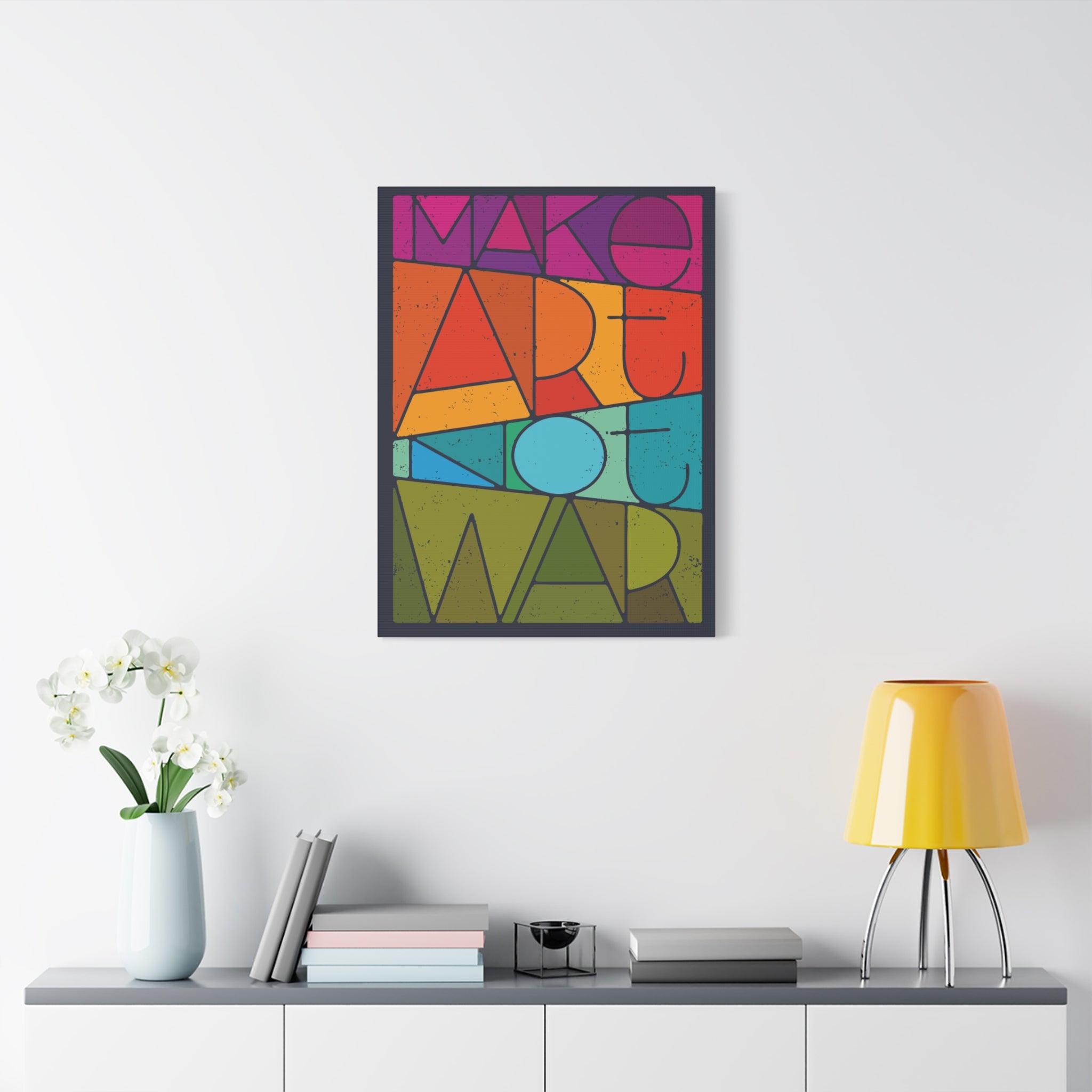 canvas-print-make-art-not-love-wall-art-decor-gallery-wrapped-living-room-artwork-matte-finish-housewarming-gift