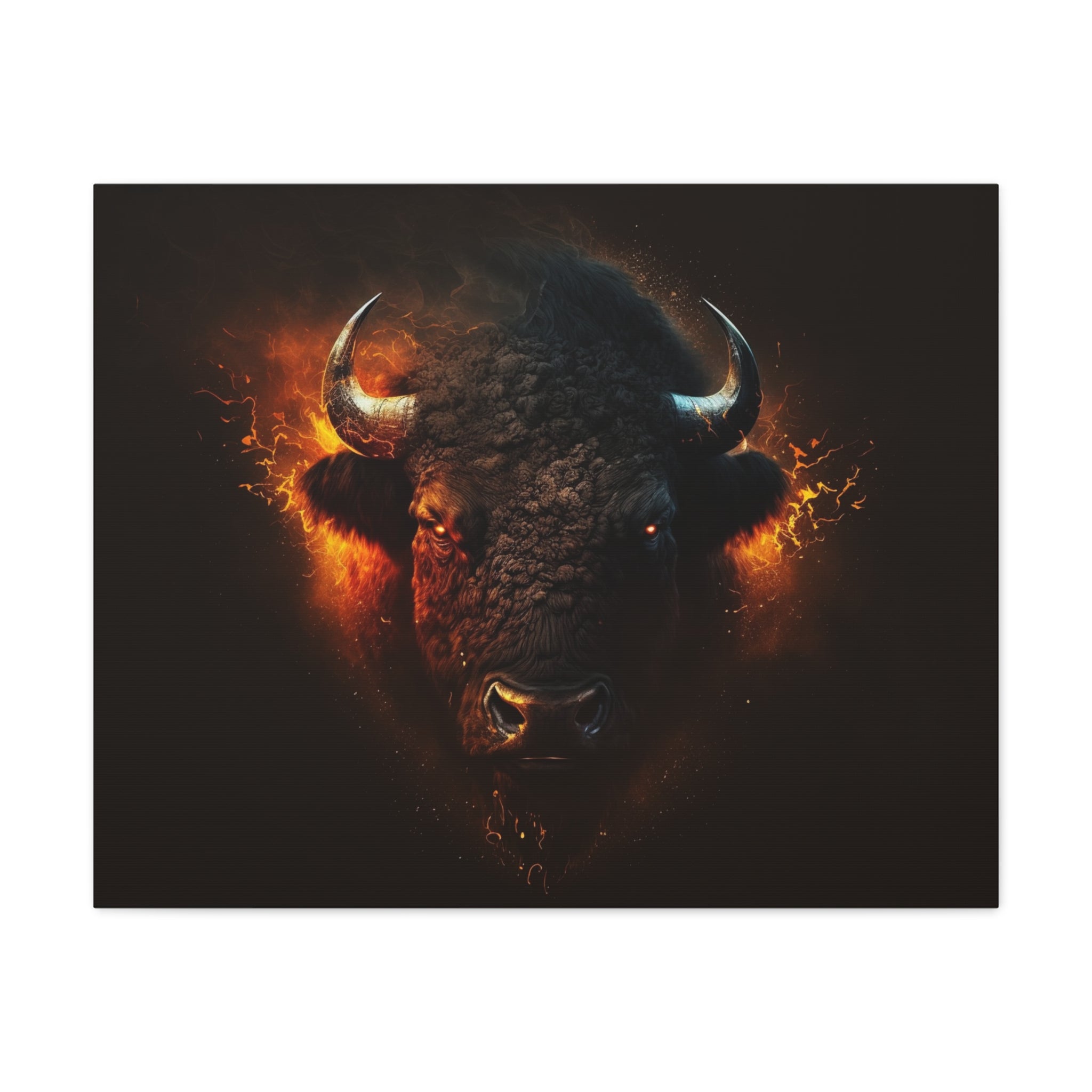 canvas-print-bison-art-wall-decor-buffalo-gift-wildlife-home-decoration-western-bison-painting-nature-lover-gift-farm-house-w
